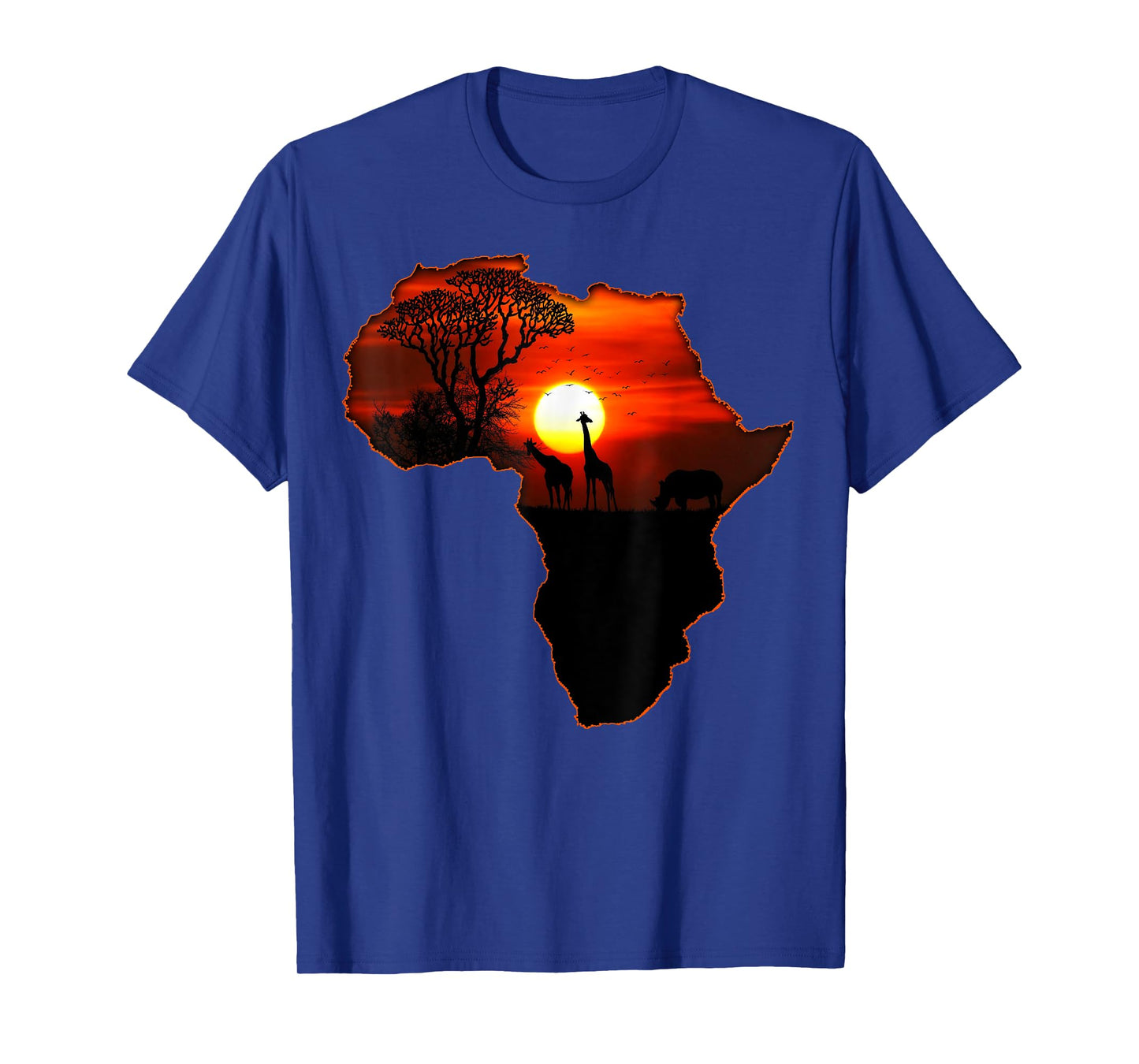 Africa T Shirt Map Of Africa Tee South African Sunset Safari