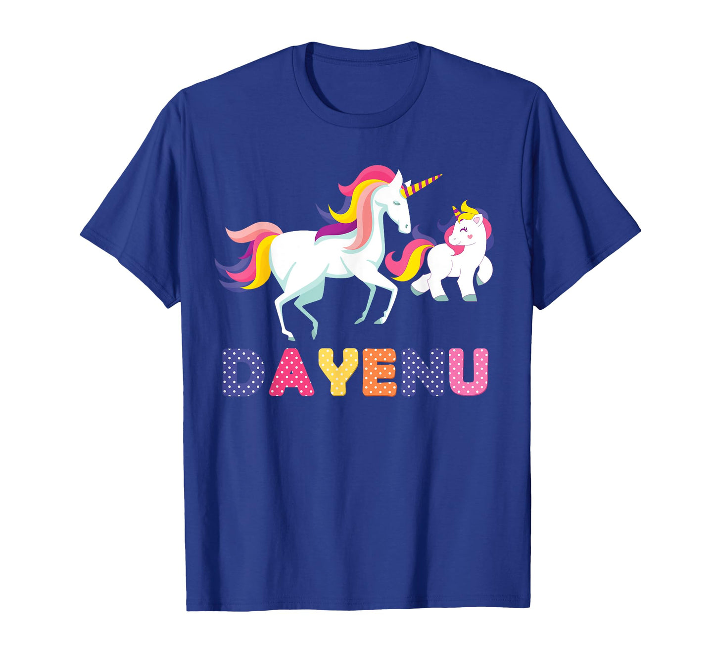 Unicorn Dayenu Passover Matzah Four Cups for Kids Boys Girls T-Shirt