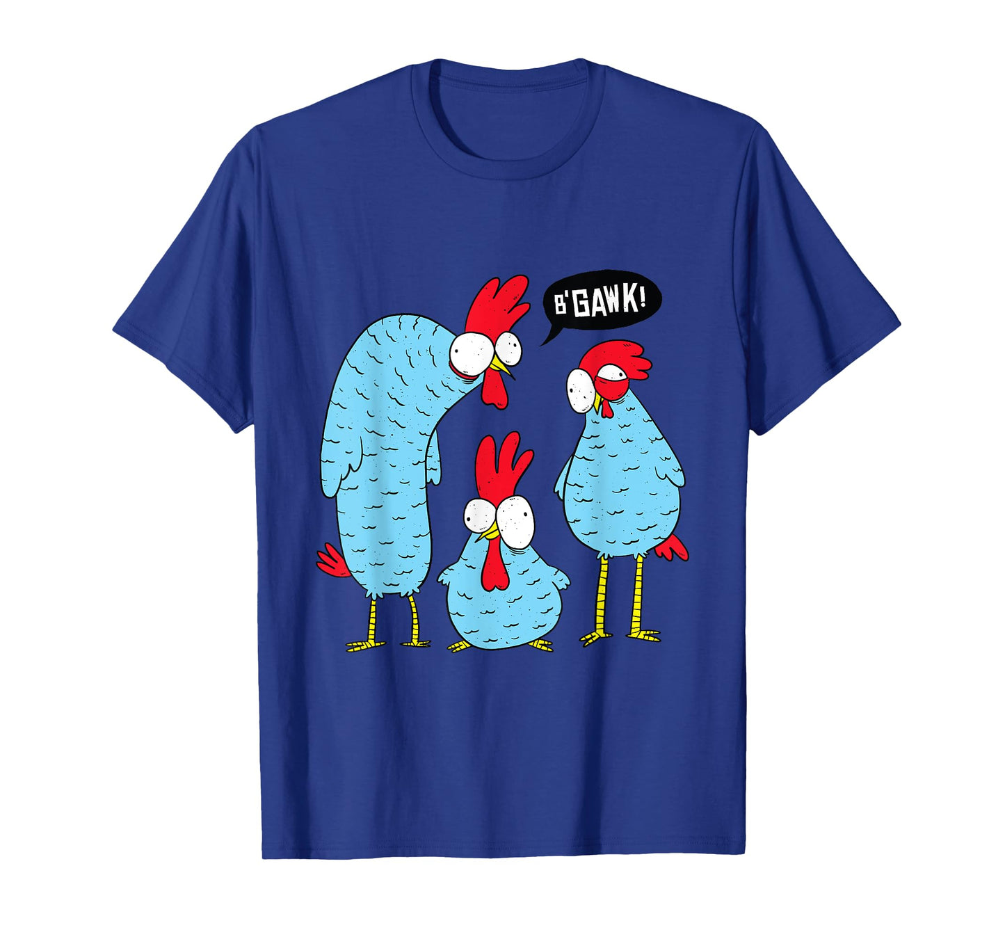 Crazy Funny Chickens - Loves Chickens T-Shirt