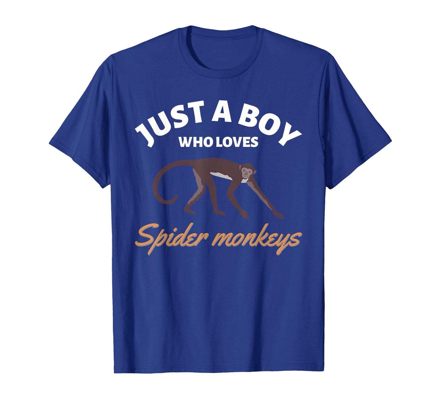 Just A Boy Who Loves Spider Monkeys Endangered Monkey T-Shirt