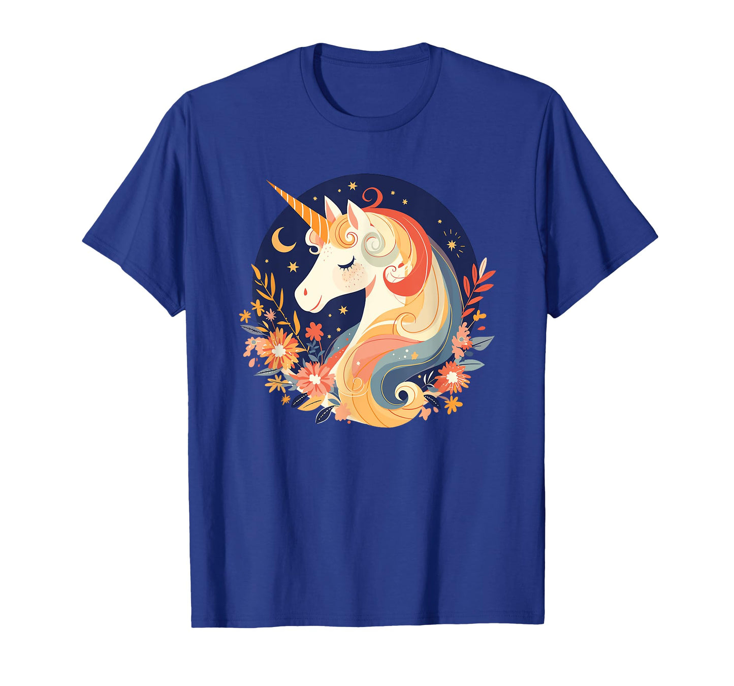 Majestic Sunset Unicorn Art Mystical Creature Fantasy T-Shirt