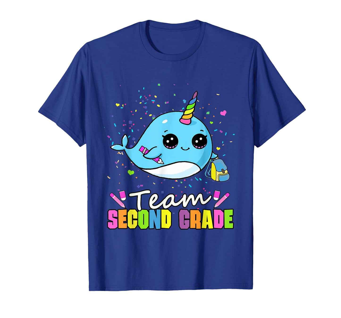 Team Second Grade Narwhal Team 2nd Grade T-Shirt