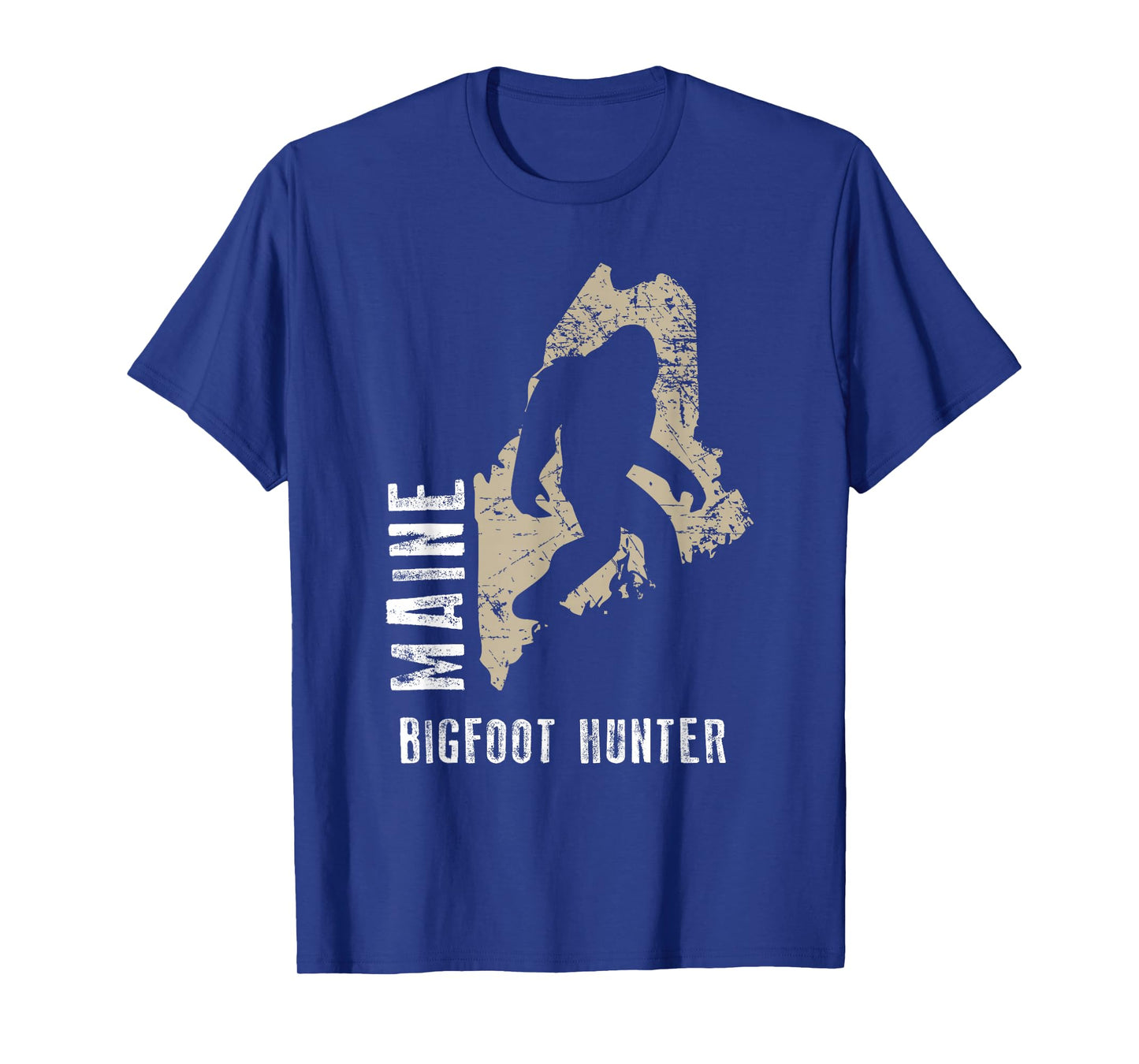 Maine Bigfoot Hunter Shirt, Funny Sasquatch Gift T-Shirt