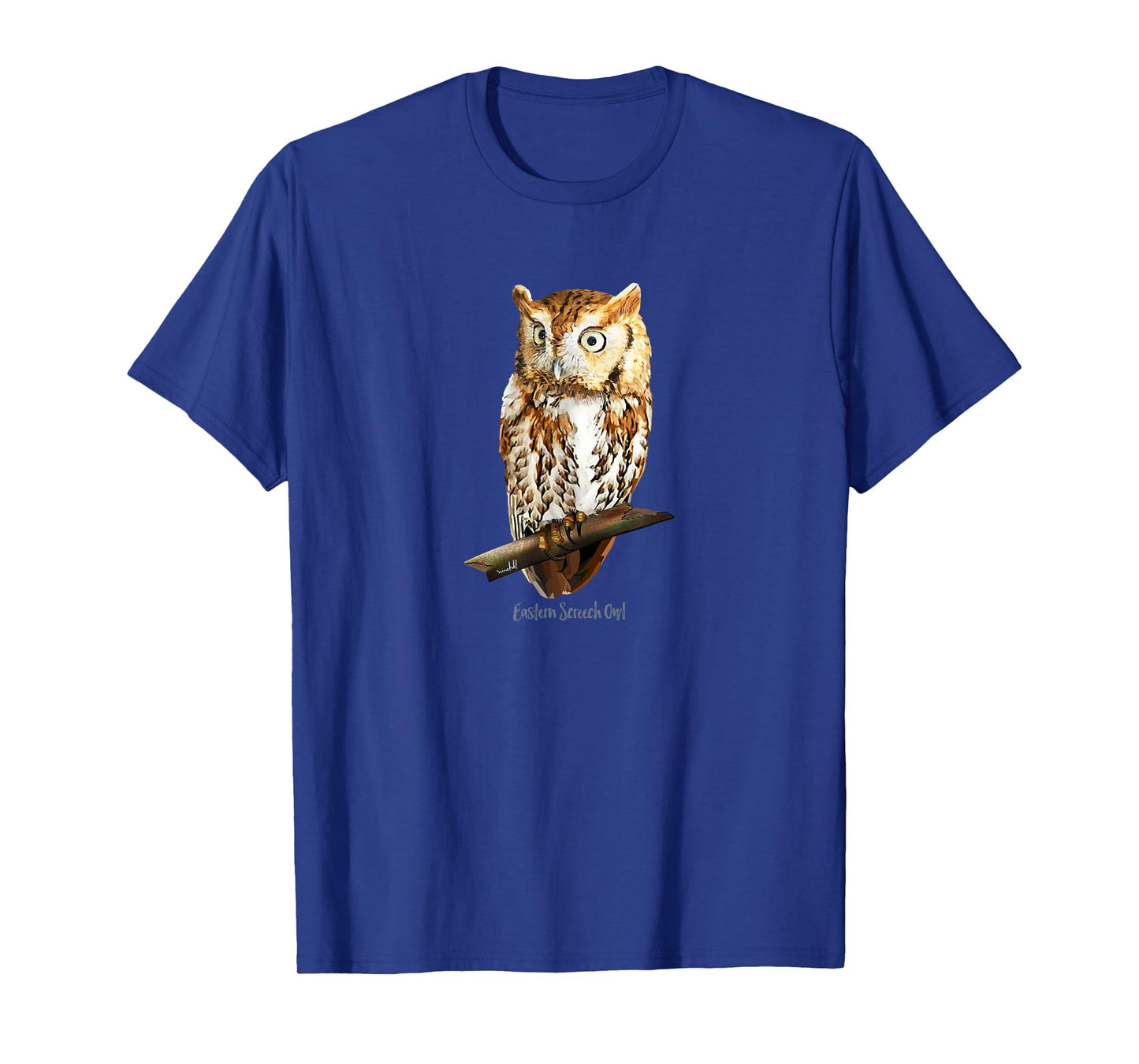 Screech Owl Graphic Birder Shirt Wildlife Bird Watching T-Shirt
