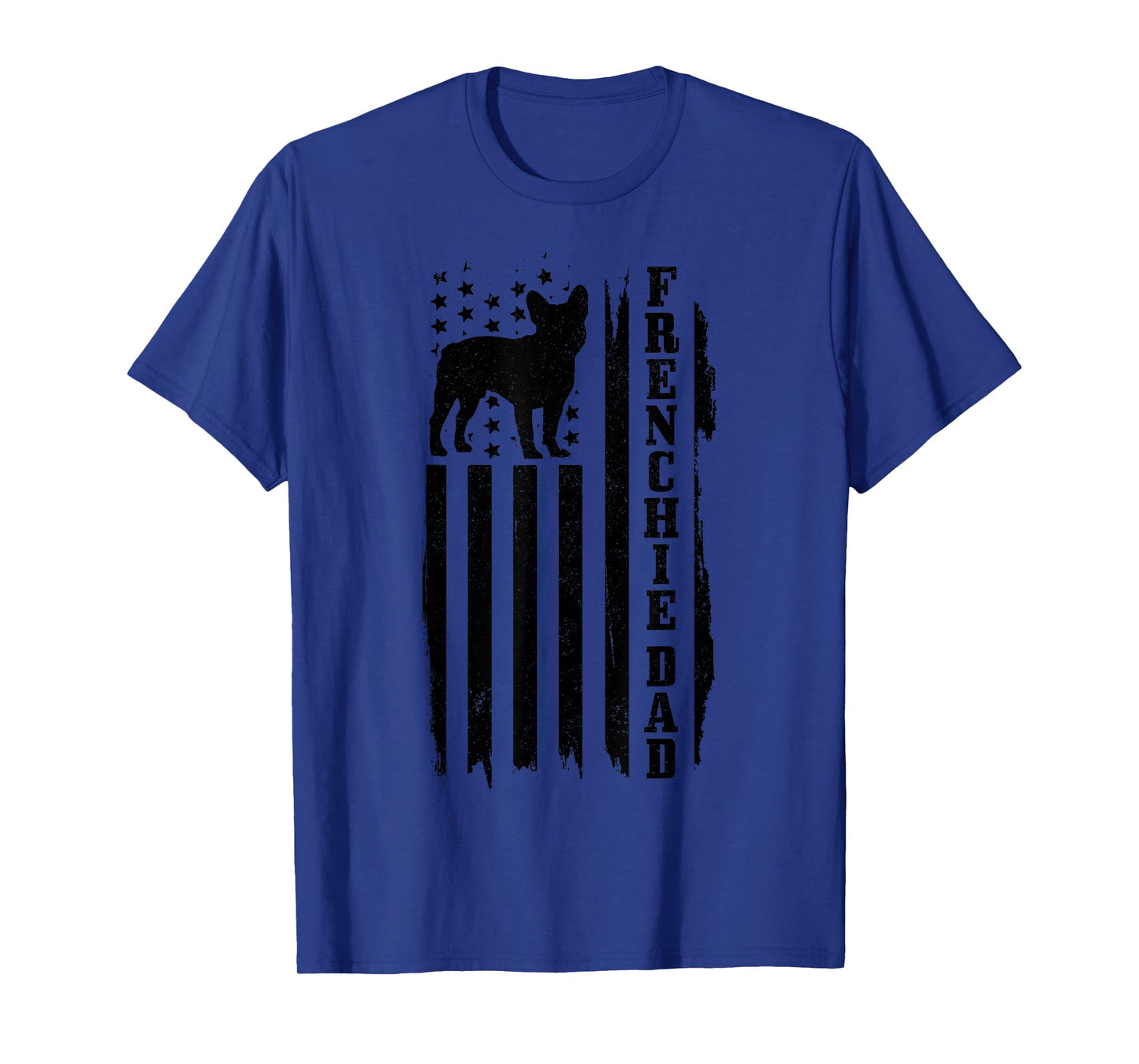 Frenchie Dad American Flag French Bulldog T-Shirt