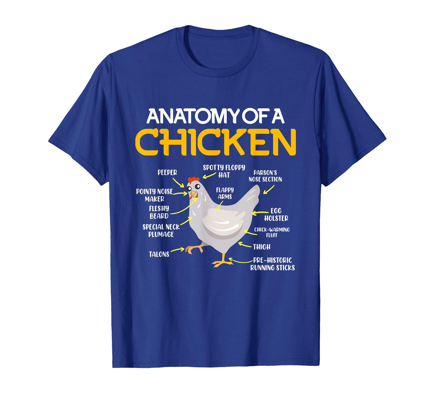 Anatomy of a Chicken Farmers Chicken Coop T-Shirt