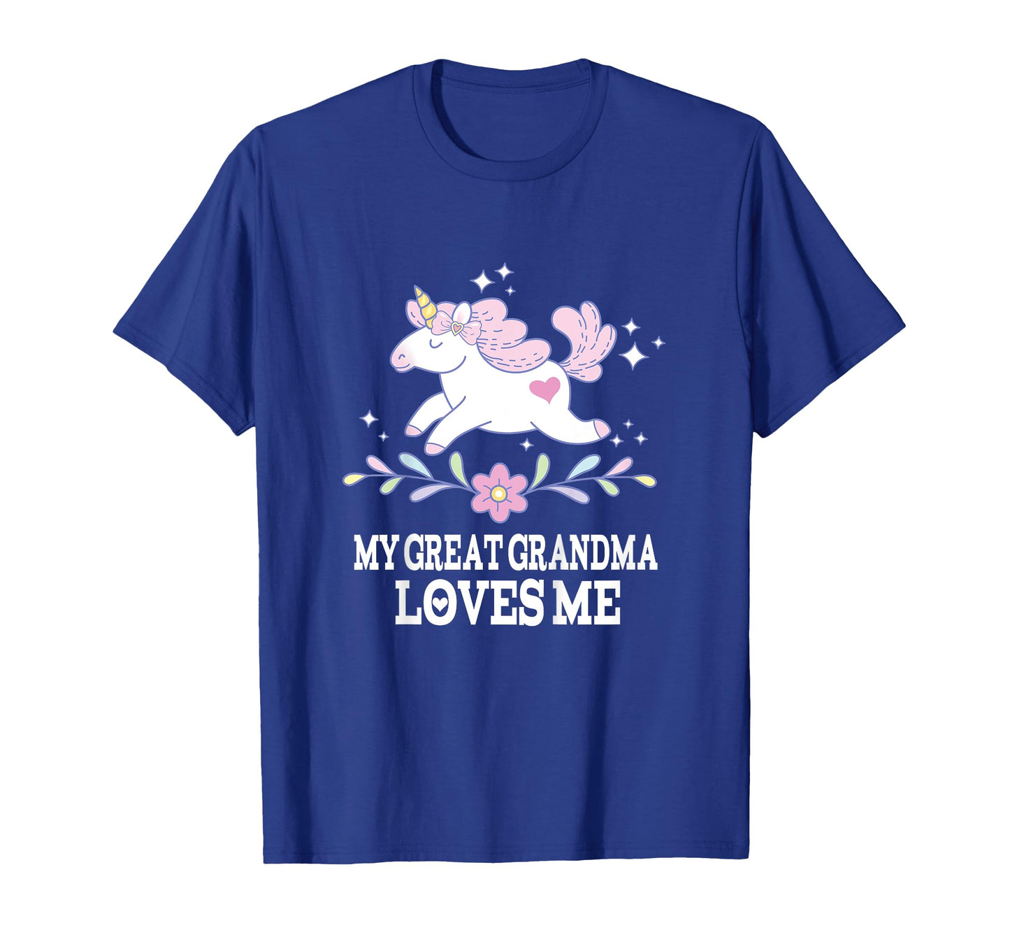 My Great Grandma Loves Me Girl Unicorn Granddaughter T-Shirt