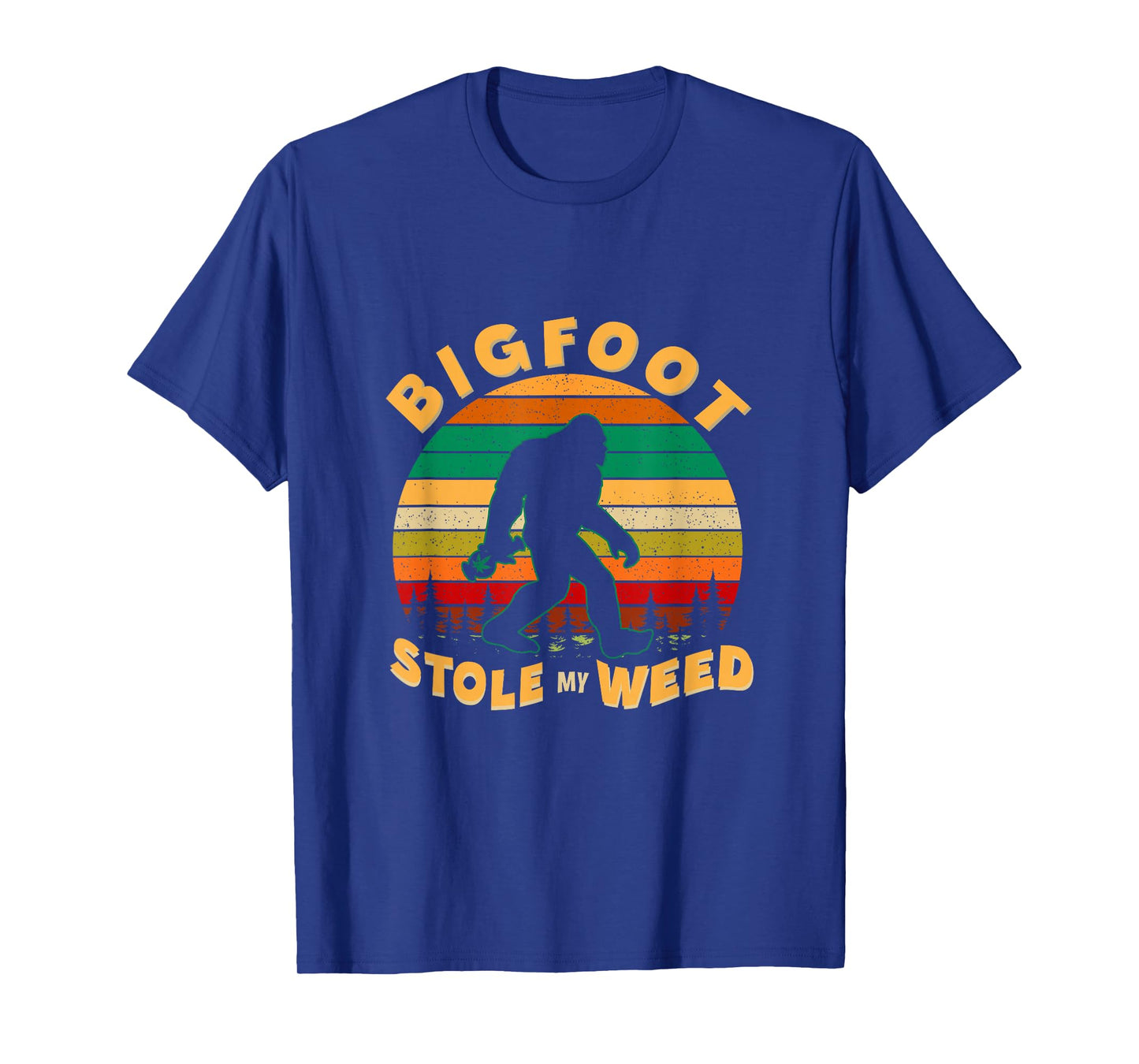 Vintage Bigfoot Stole My Weed Funny 420 Marijuana Men T-Shirt