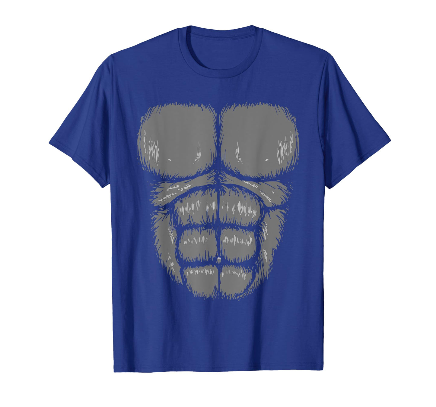 Halloween Funny Gorilla Monkey Belly Chest Costume T-Shirt