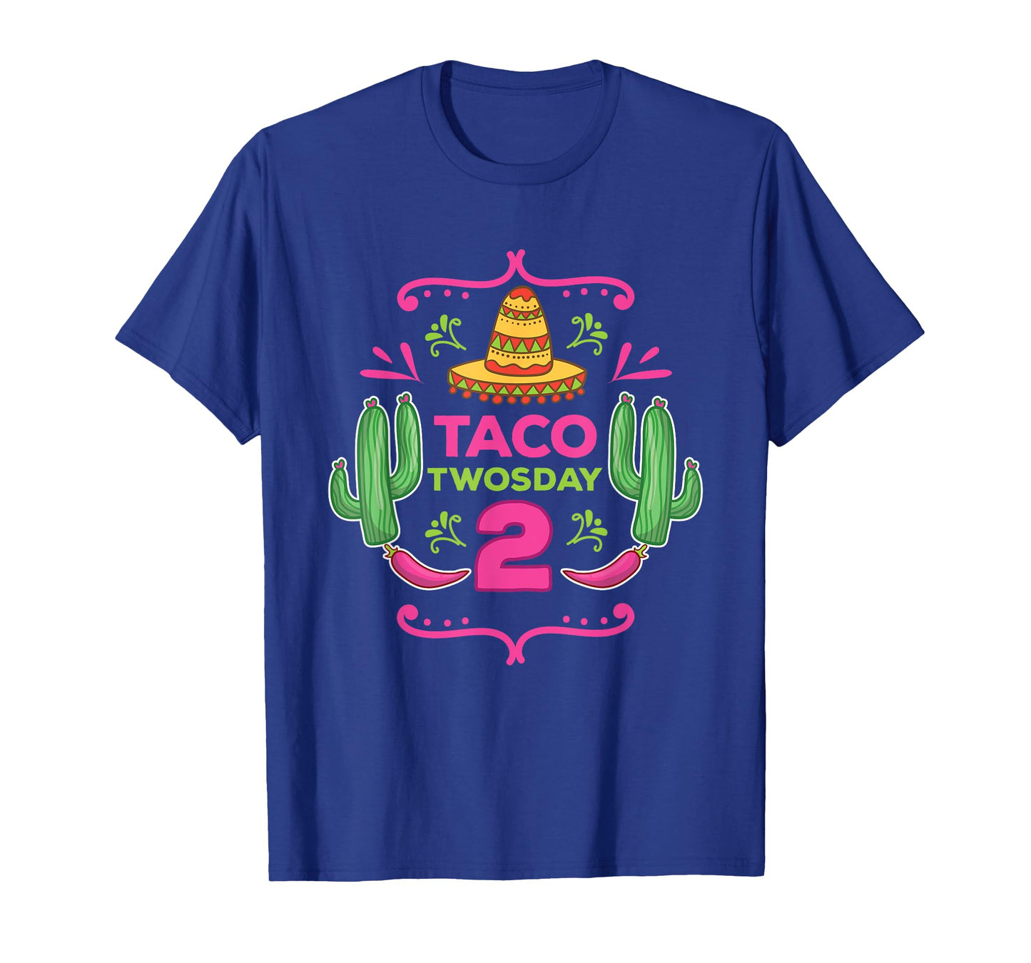 Taco Twosday 2nd Birthday Gift for Kids Boy Girl T-Shirt