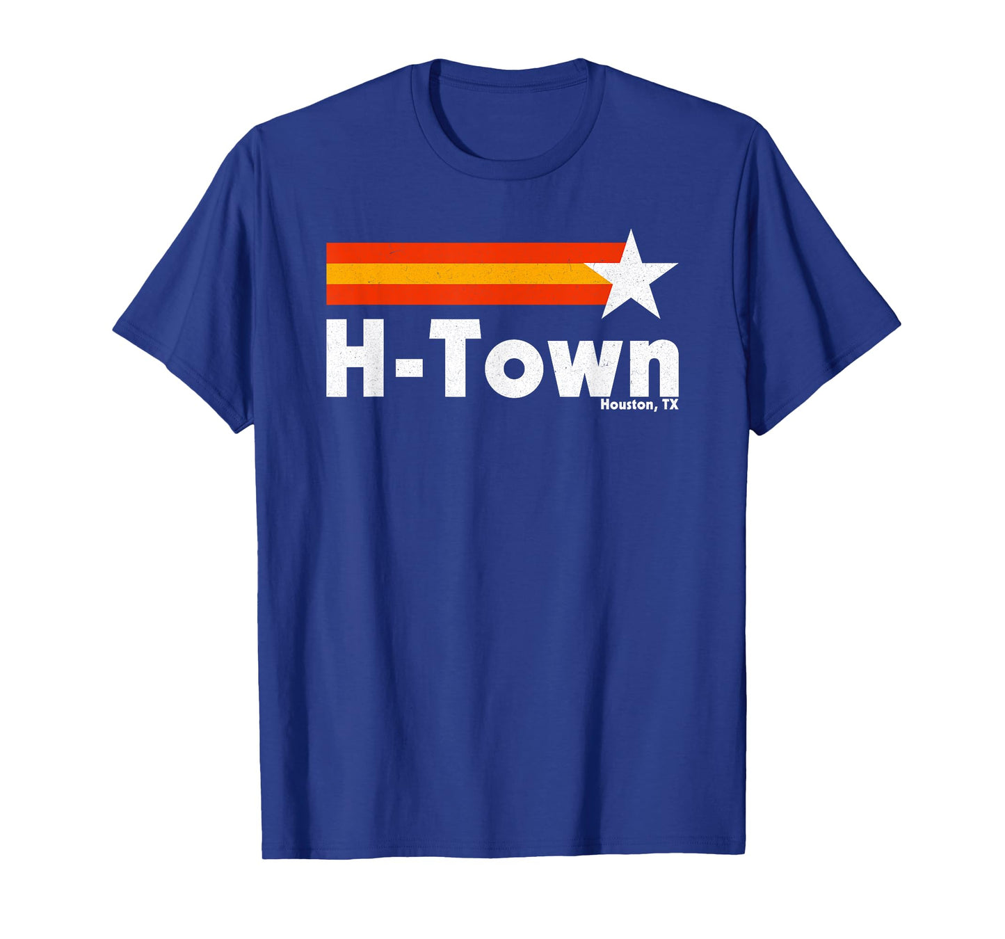 Vintage Distressed H-Town Houston Texas Strong Retro Houston T-Shirt