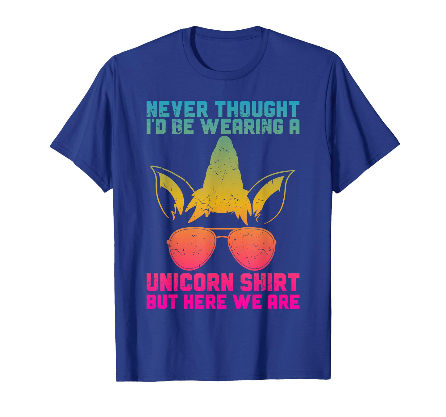 Fathers Day I Wear A Unicorn Shirt Dadacorn Funny T-Shirt