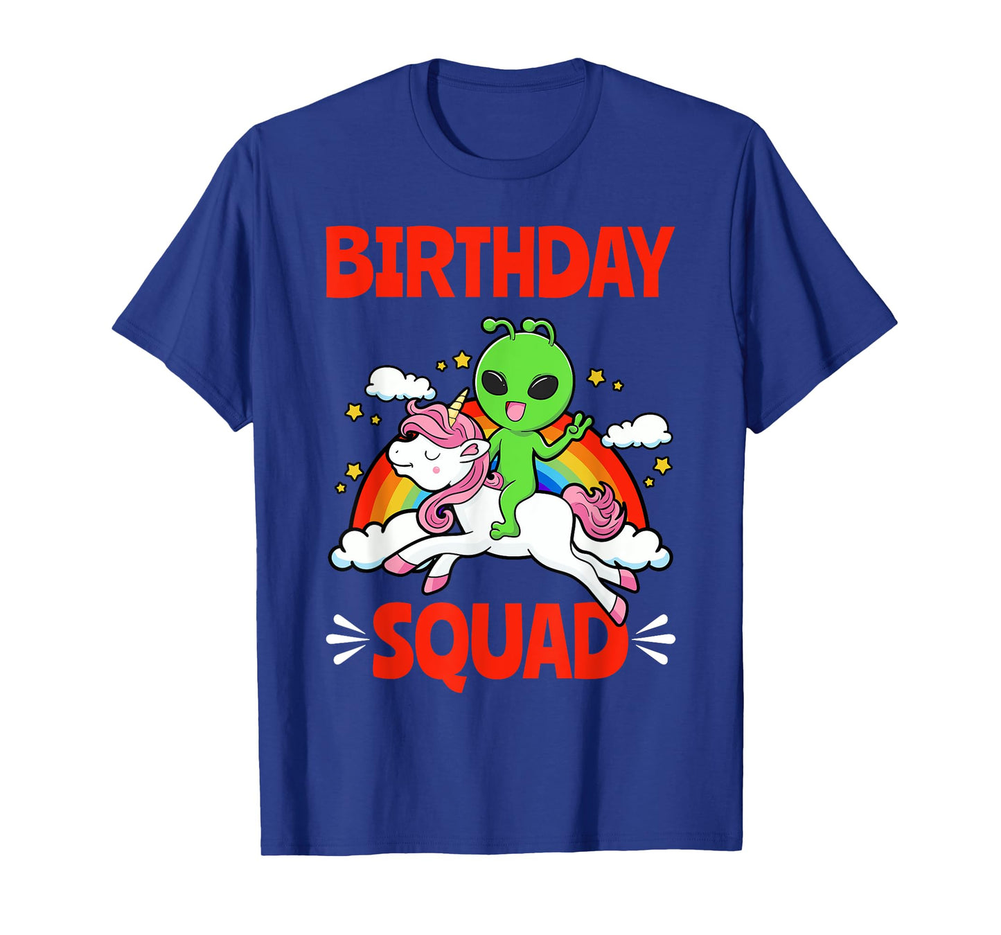 Birthday Alien Rainbow Unicorn Exobiology Astrobiology T-Shirt