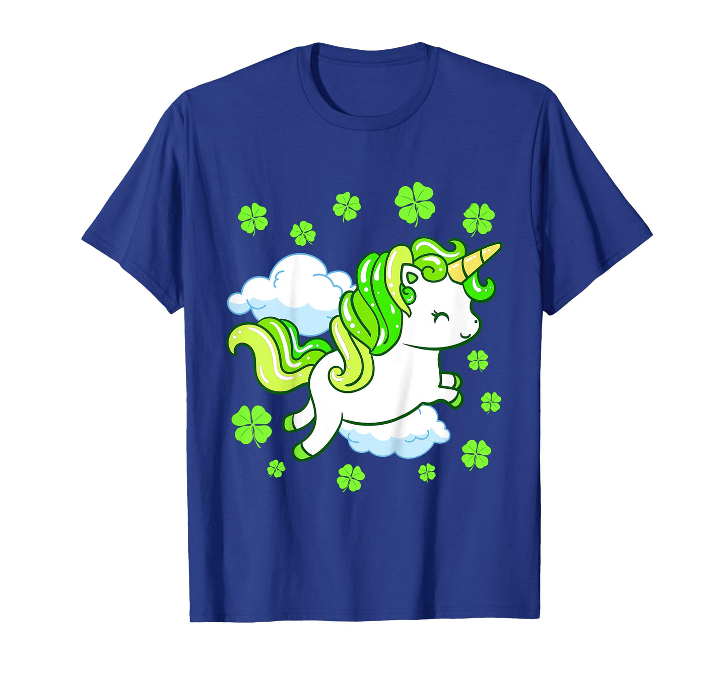Kids St Patricks Day Unicorn Girls Toddler Shamrock T-Shirt