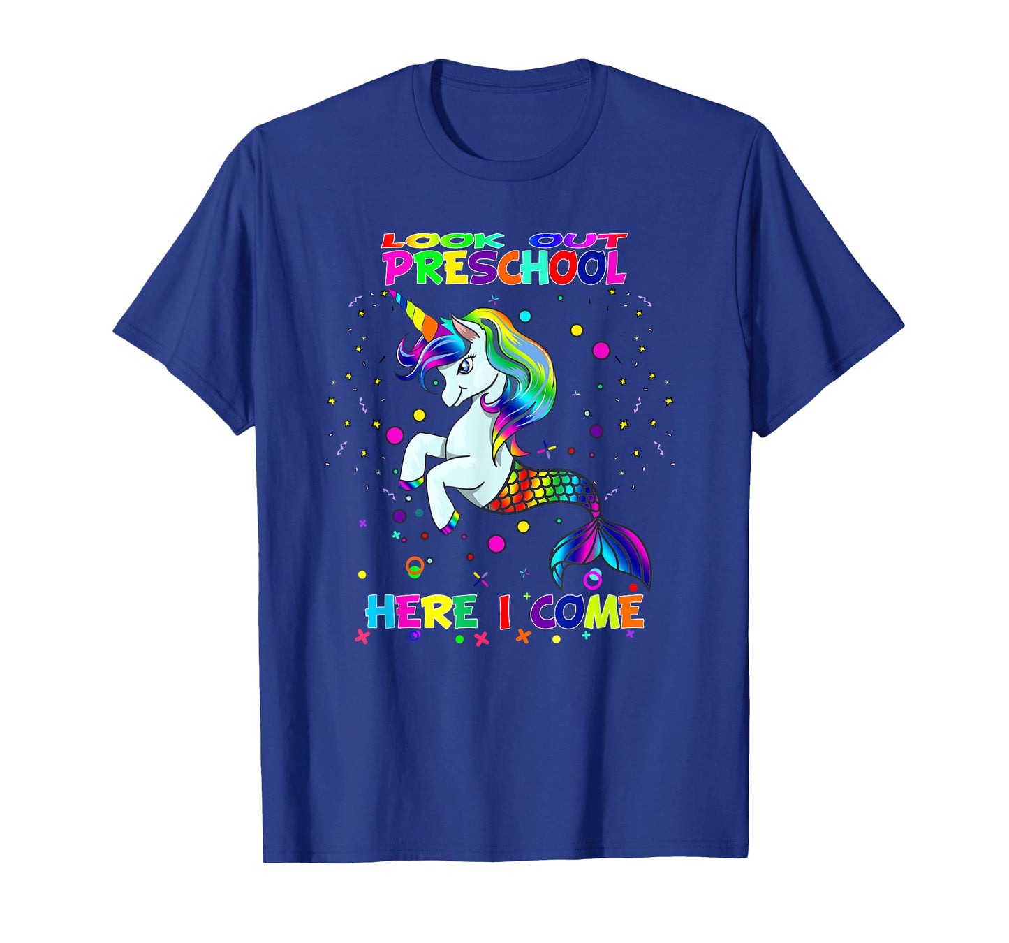 Look Out Preschool Here I Come Kids Mermicorn Unicorn T-Shirt