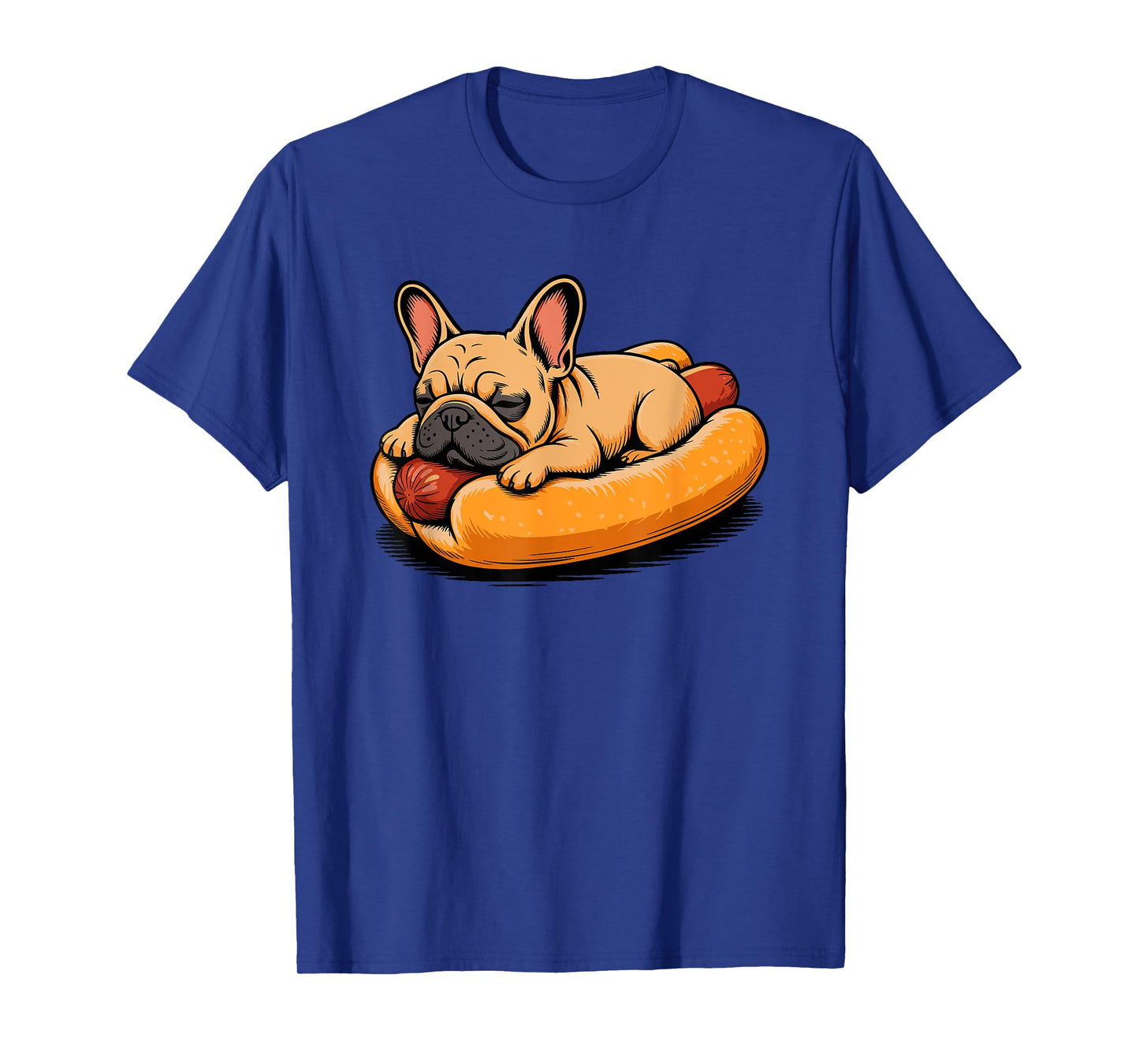 French Bulldog Hotdog Bun Frenchie Bulldogs T-Shirt