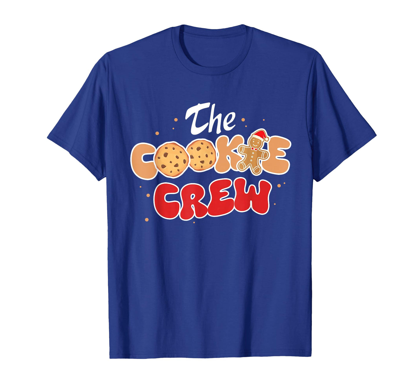 The Cookie Crew Christmas Gingerbread Man Cookie Baking Team T-Shirt