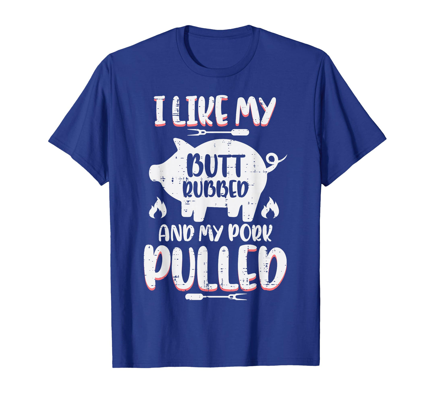 Bbq Pork Rubbed Pulled Funny Barbecue Pig Grill Men T-Shirt