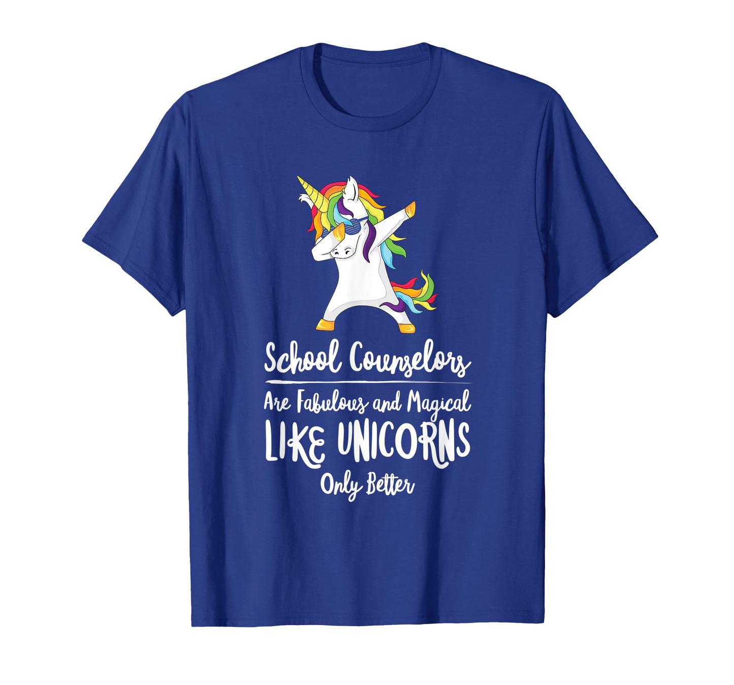 School Counselor Unicorn Teacher Therapist Counseling Advise T-Shirt