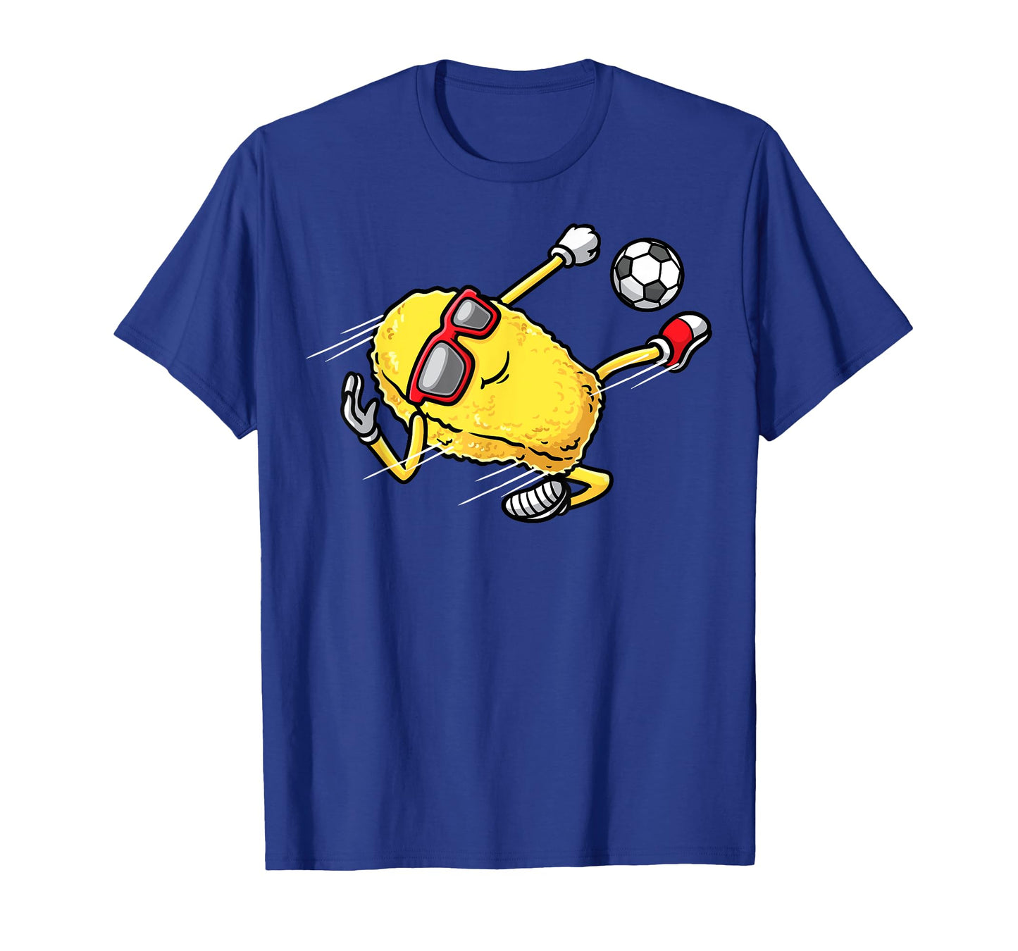 Soccer Player Chicken Nugget Playing Soccer Girls Boys T-Shirt