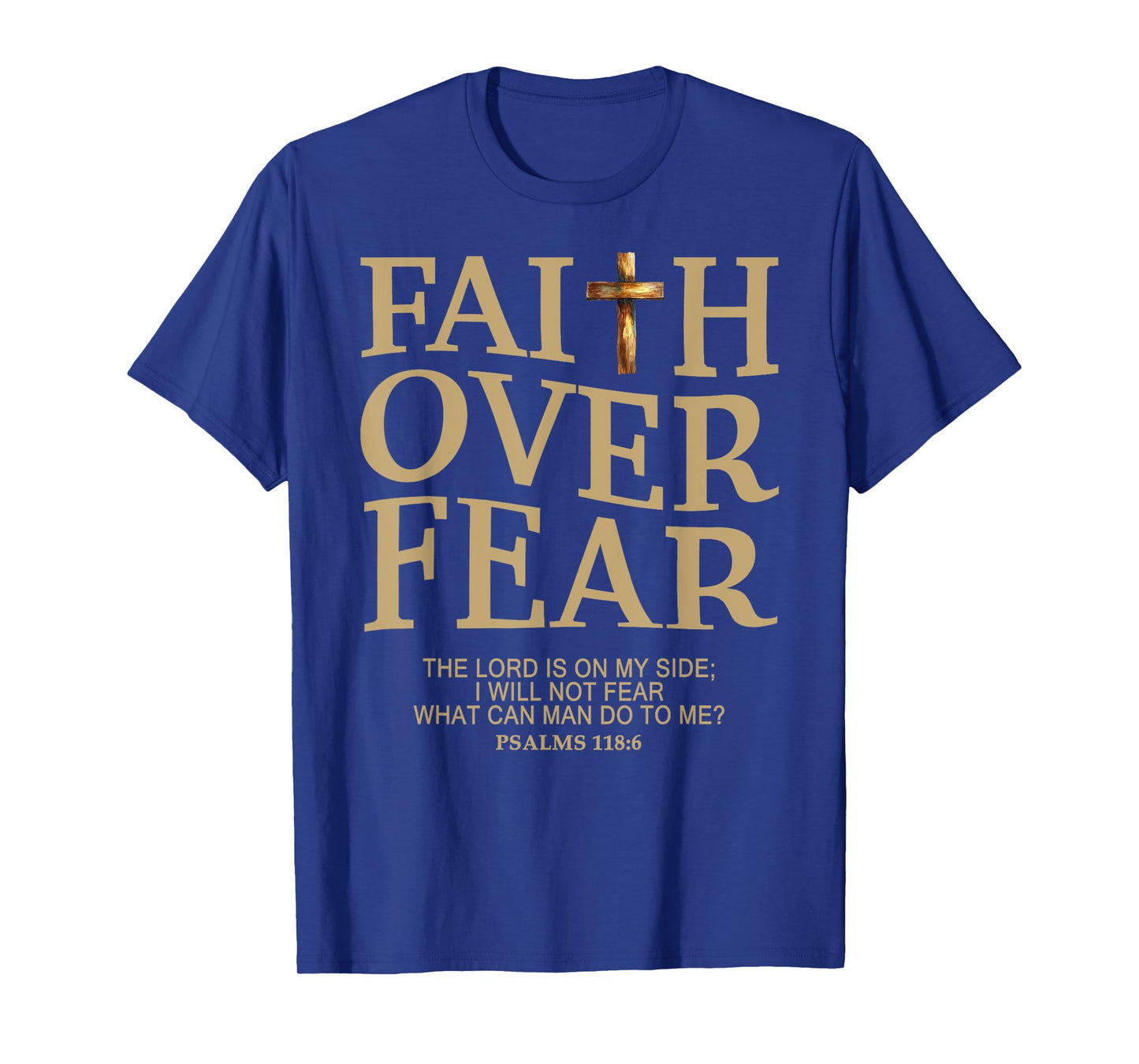 Faith Over Fear Shirt for Women Men with Inspirational Quote T-Shirt