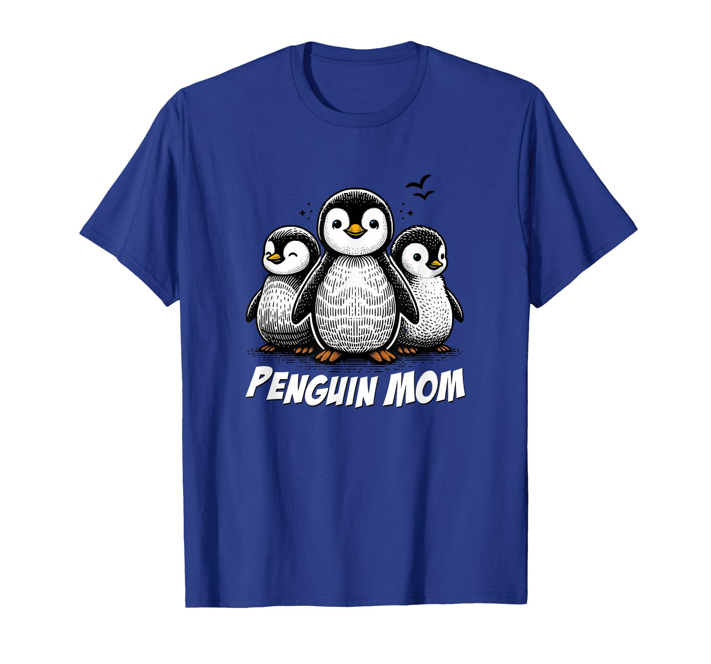 Cute Penguin Art, Penguin Lovers Mom Graphic T-Shirt