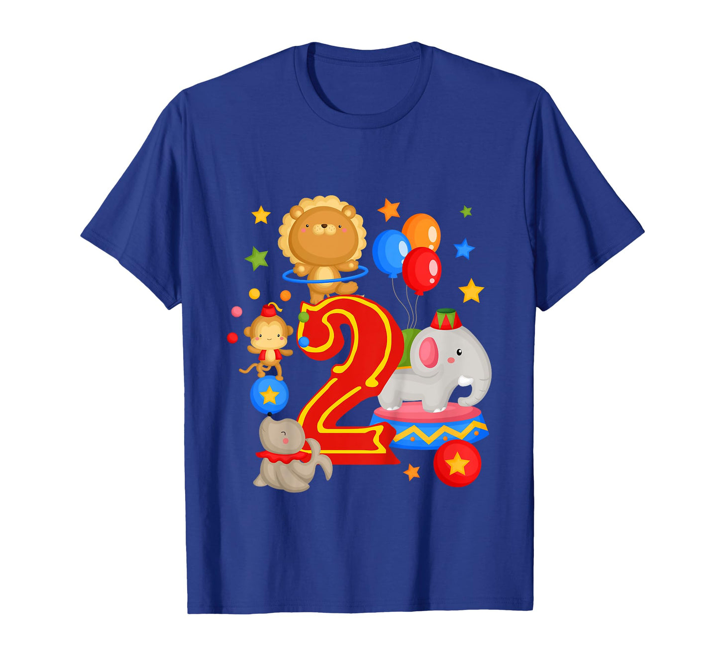 Circus Birthday 2nd Birthday Carnival 2 Years Old T-Shirt
