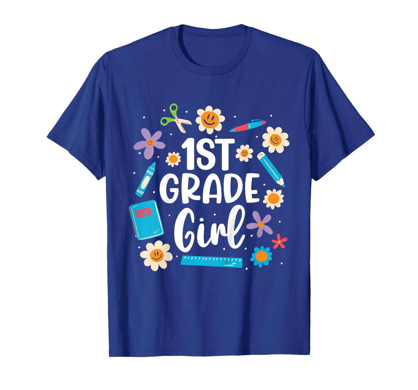 Girls 1st Grade Girl Back To School T-Shirt