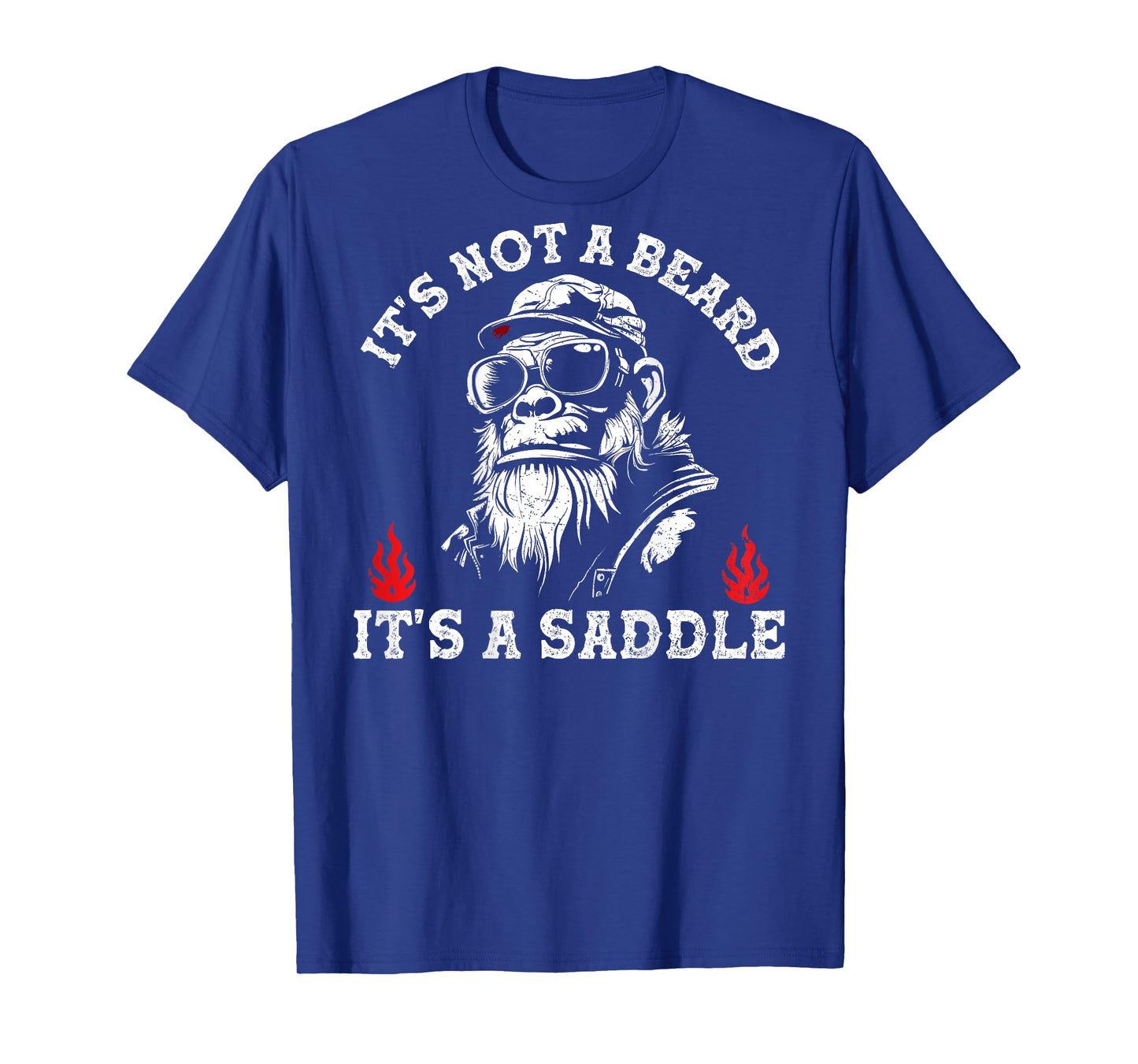It's Not A Beard It's A Saddle Monkey Funny T-Shirt