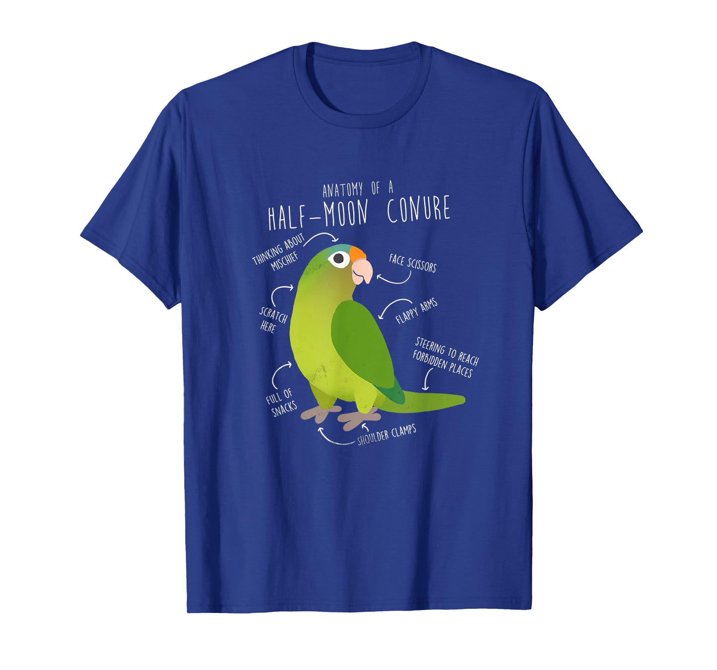Half-Moon Conure For Parrot Parents and Bird Enthusiasts T-Shirt