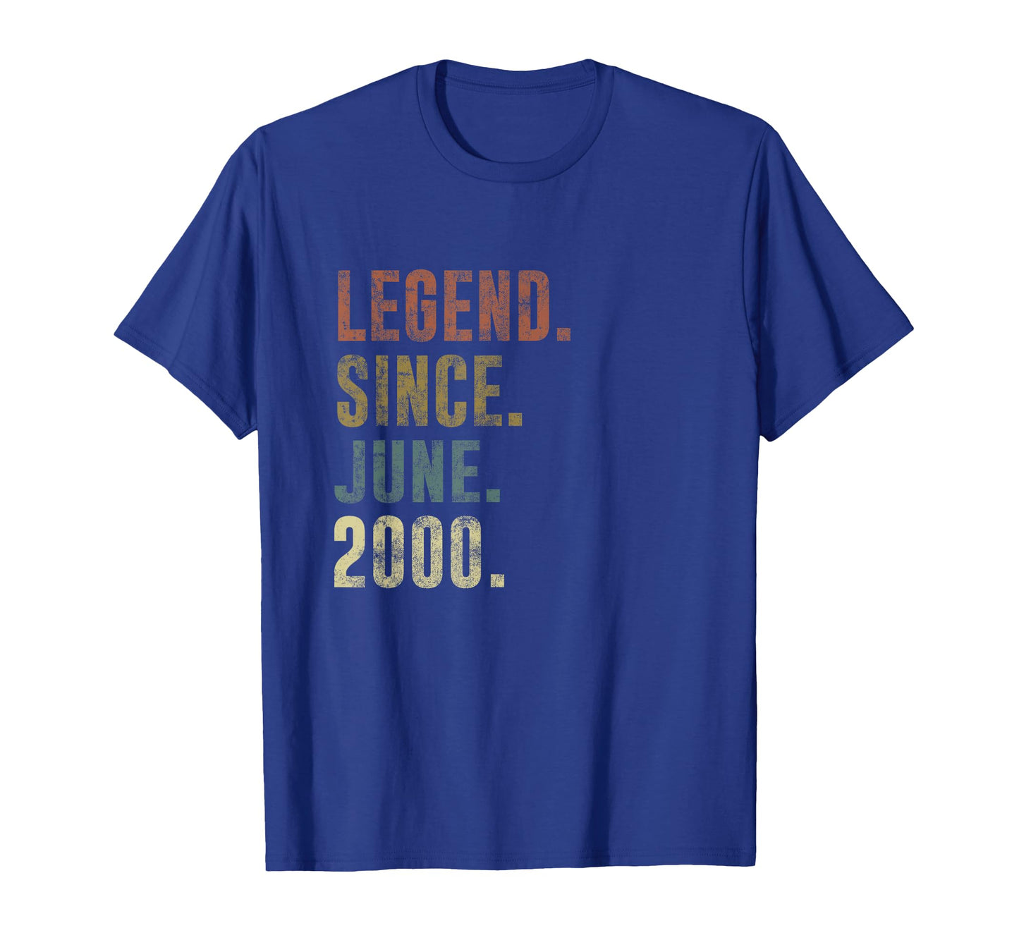 25th 2000 Birthday Vintage Legend Since June 2000 T-Shirt
