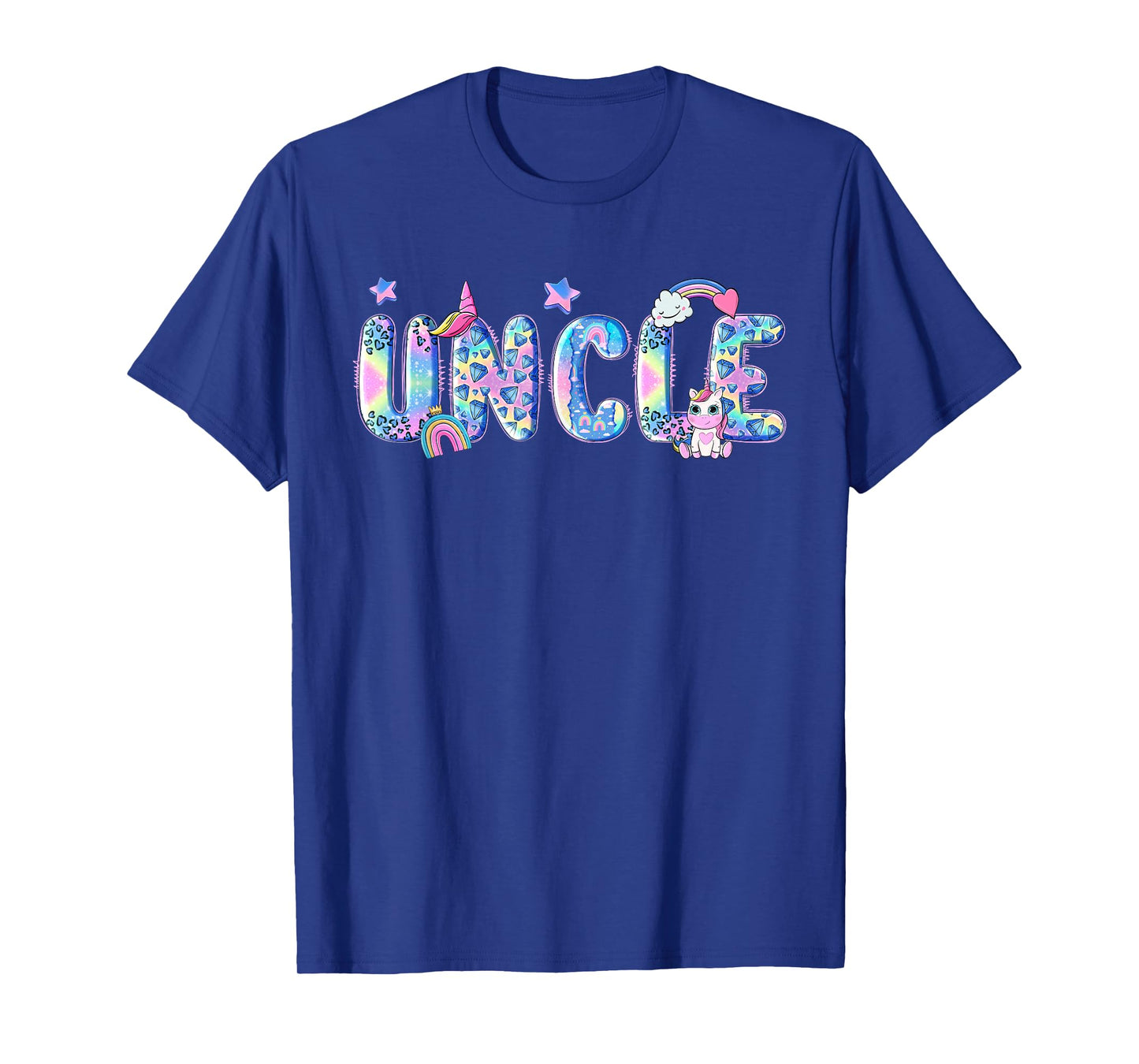 Uncle Birthday Squad Matching Unicorn Family Party T-Shirt