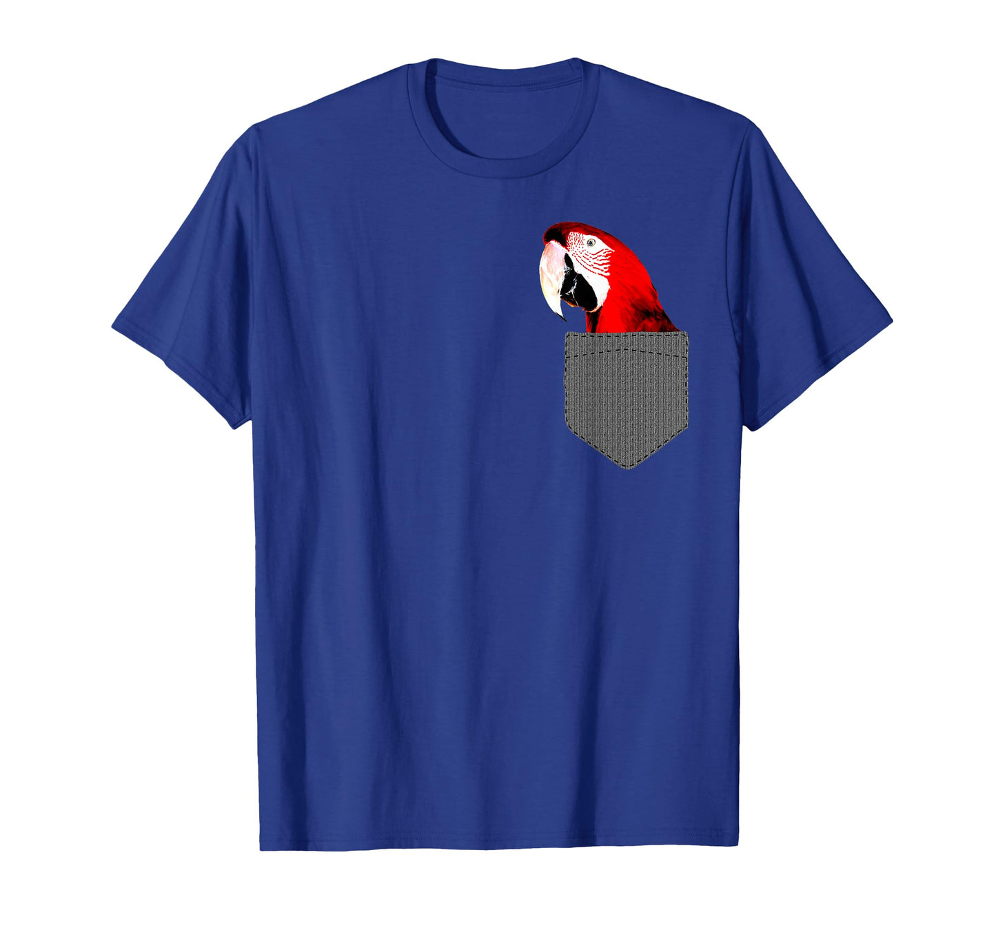 Parrot Pocket T-Shirt - Colorful Tropical Jungle Bird Gift T-Shirt