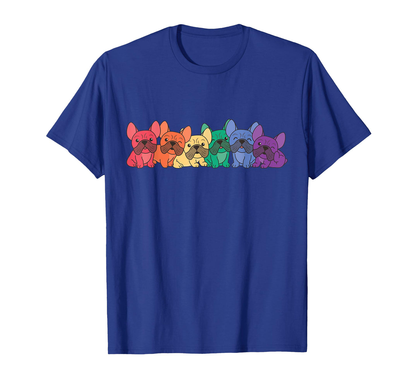 Rainbow Flag Pride Month Lgbtq Rainbow French Bulldog T-Shirt for Men Women