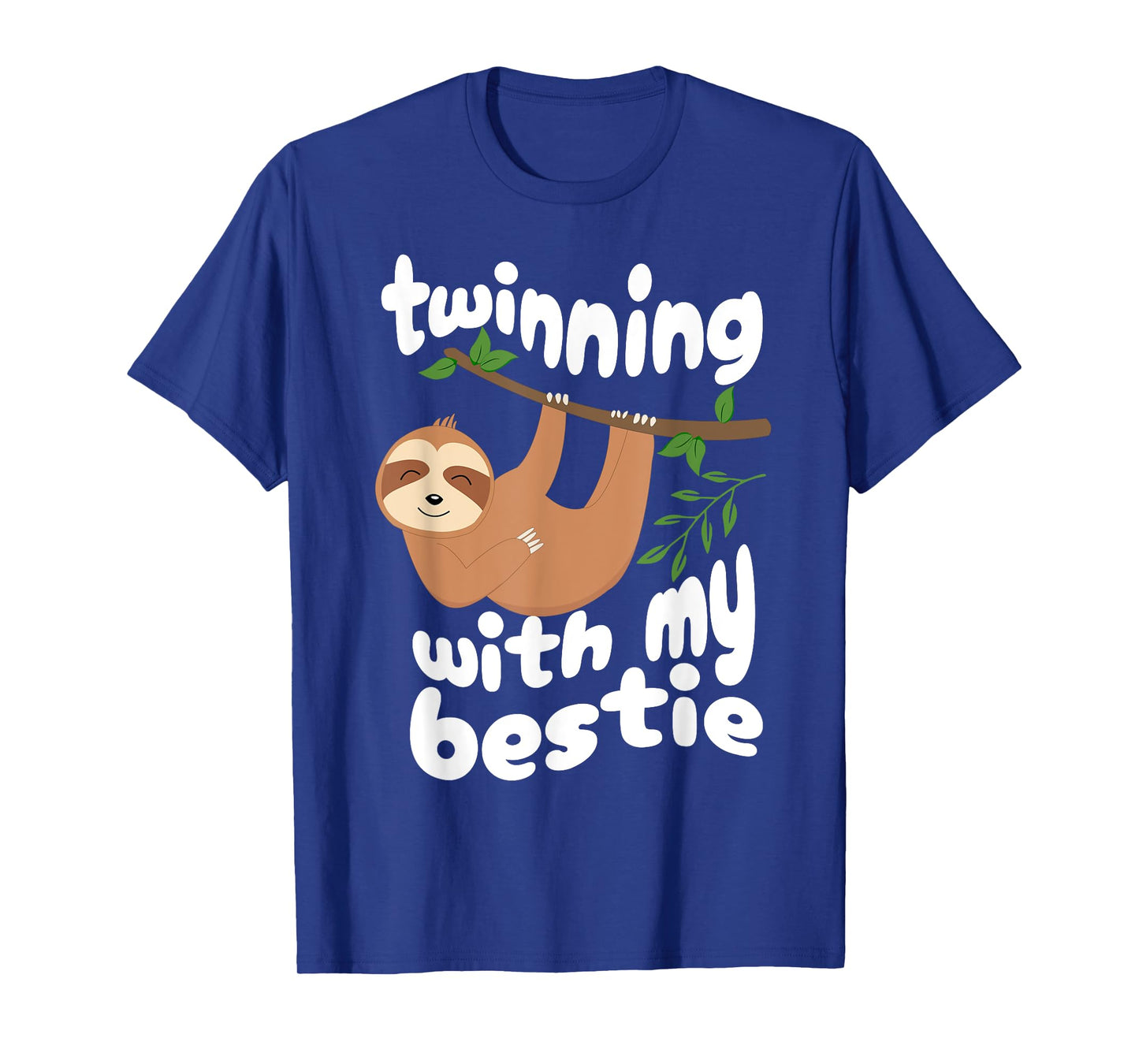 Cute Twinning Sloth Bestie Spirit Week Twin Day Best Friend T-Shirt