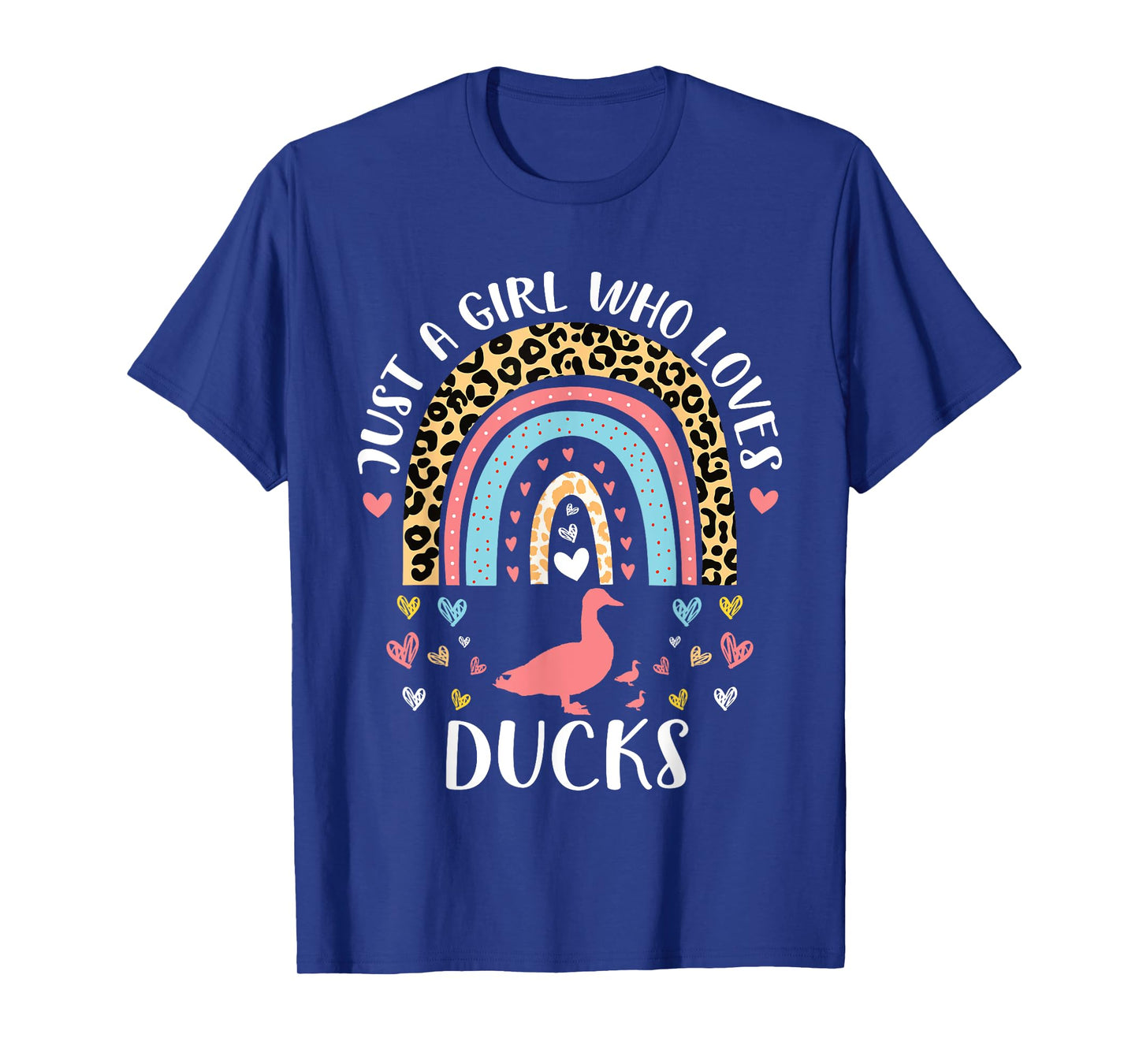 I'm Just A Girl Who Loves Ducks Heart Funny Duck Lover T-Shirt
