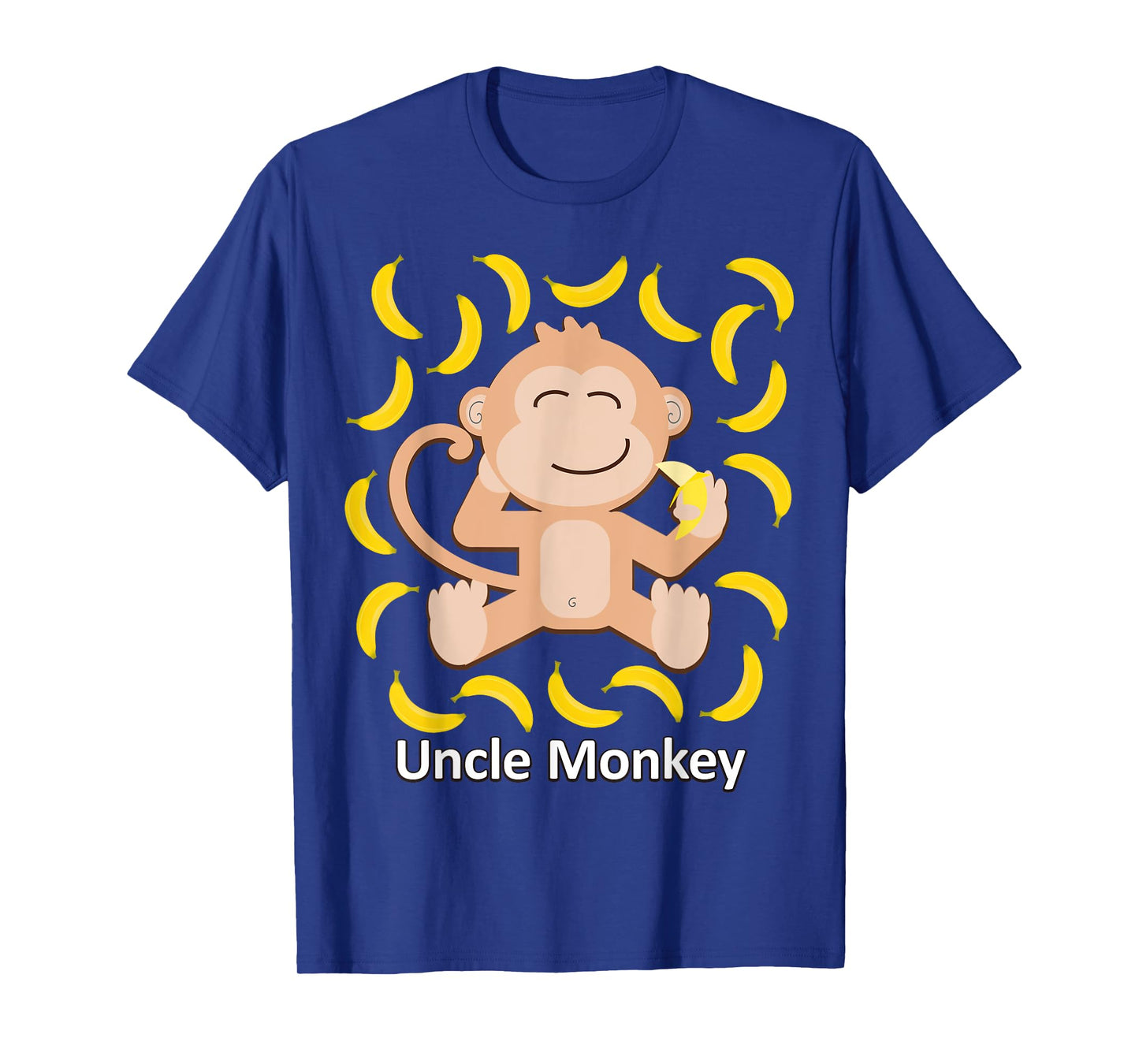 Uncle Monkey Banana Design Sassy Monkeys Bananas T-Shirt