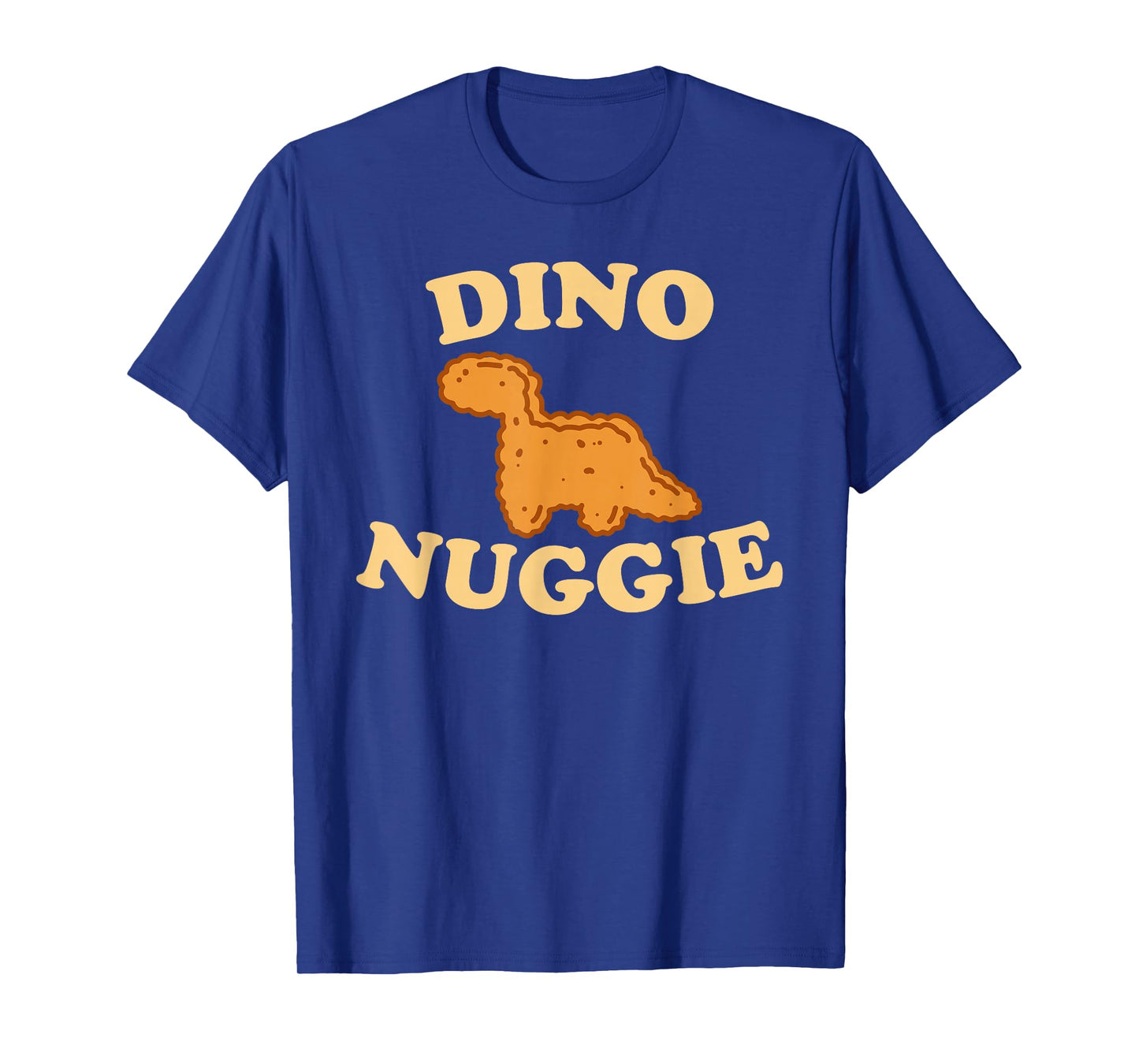 Dino Nuggie Cute Animals Yellow Font T-Shirt