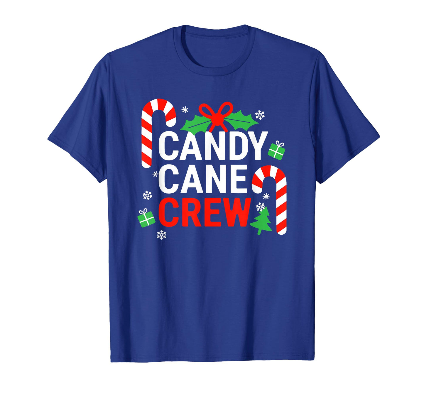 Candy Cane Crew Shirt Adult Men Women Kids Christmas Pajamas T-Shirt