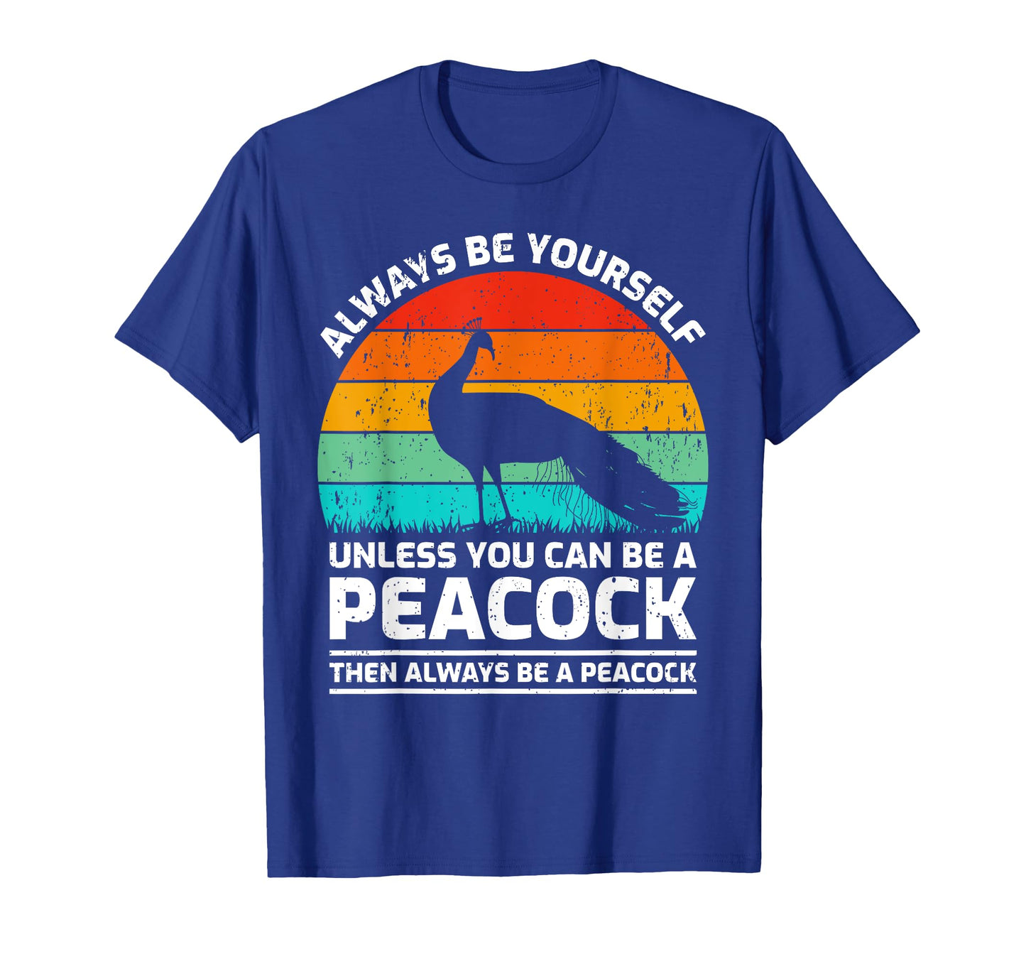 Vintage Peacock Bird Lover Retro Cute Peacock T-Shirt