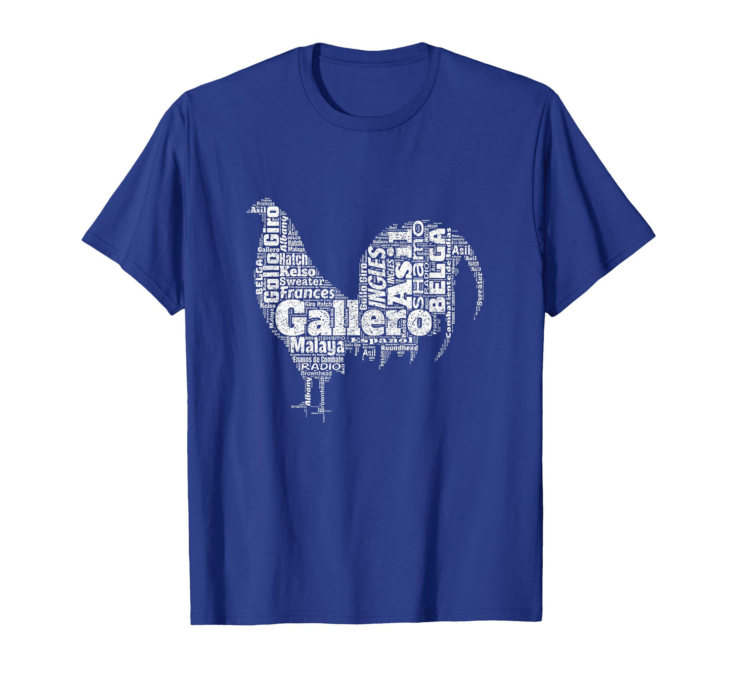 Gallero Tipos De Gallo De Pelea Silueta De Gallo T-Shirt