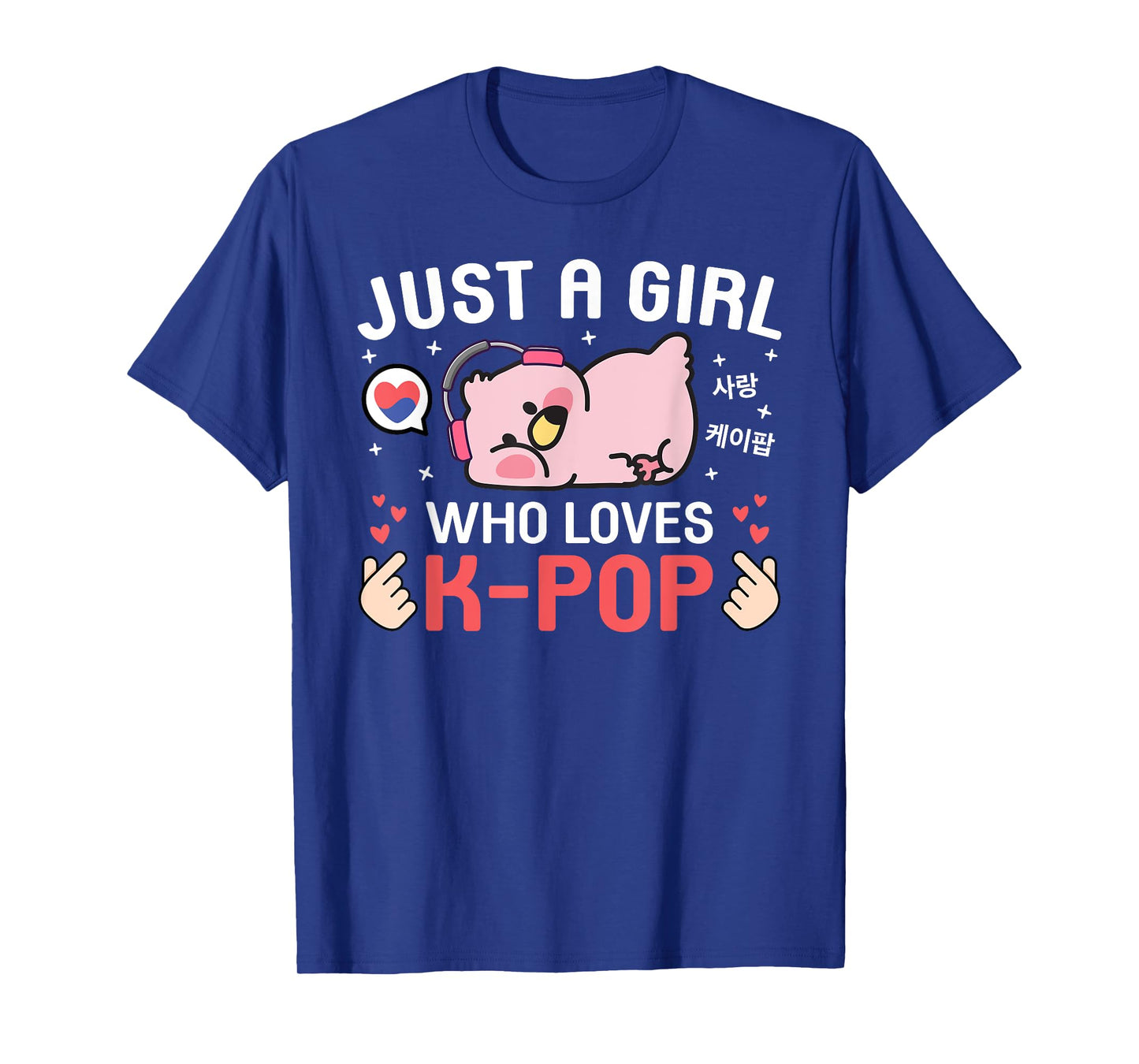 Cute Kawaii Flamingo Korean Music Just A Girl Who Love K-Pop T-Shirt