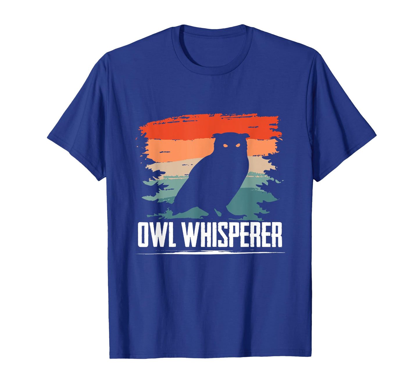 Owl Whisperer Retro Ornithologist Silhouette T-Shirt