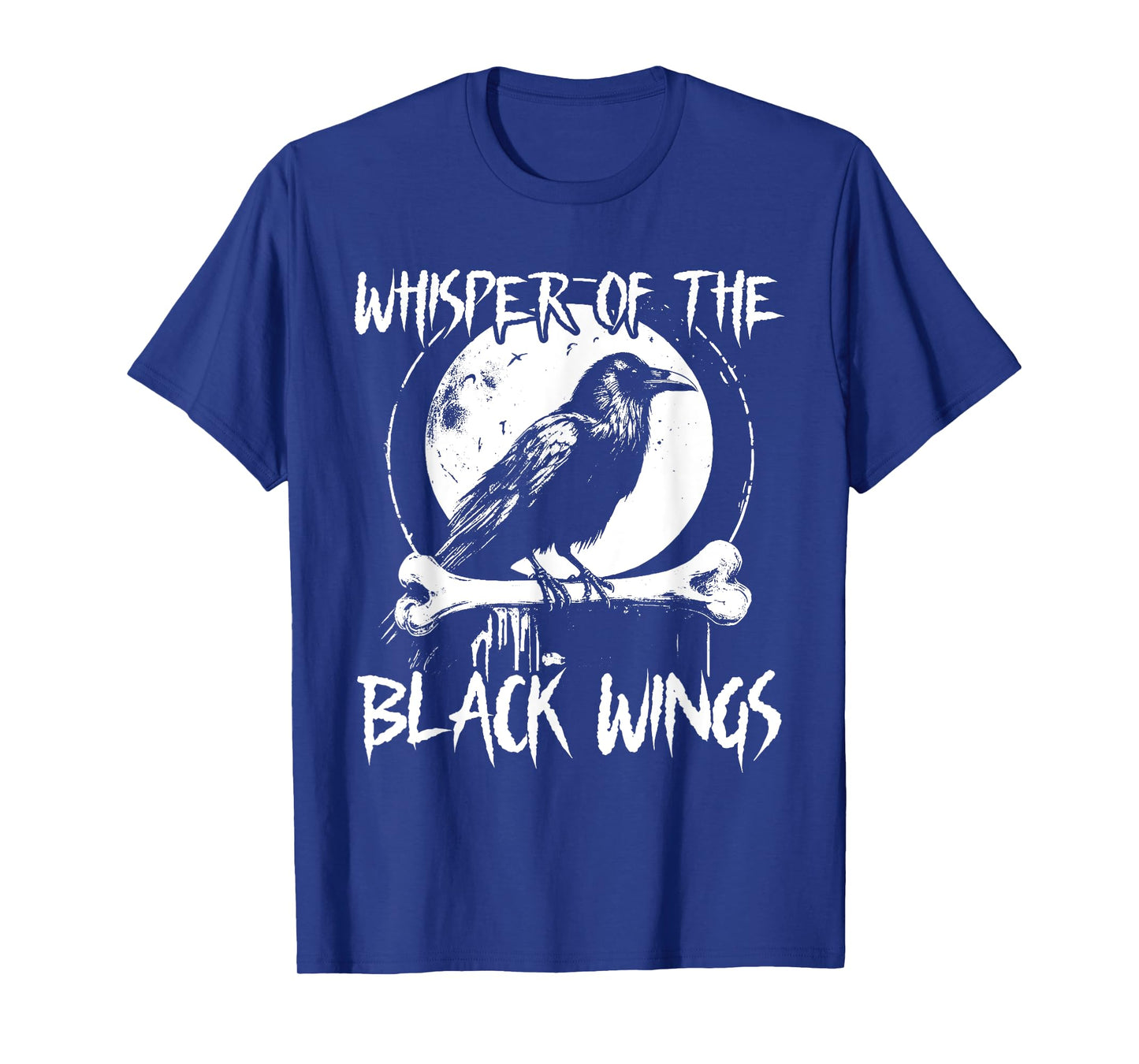 Whisper Of The Black Wing Japanese Bird Black Raven Vintage T-Shirt