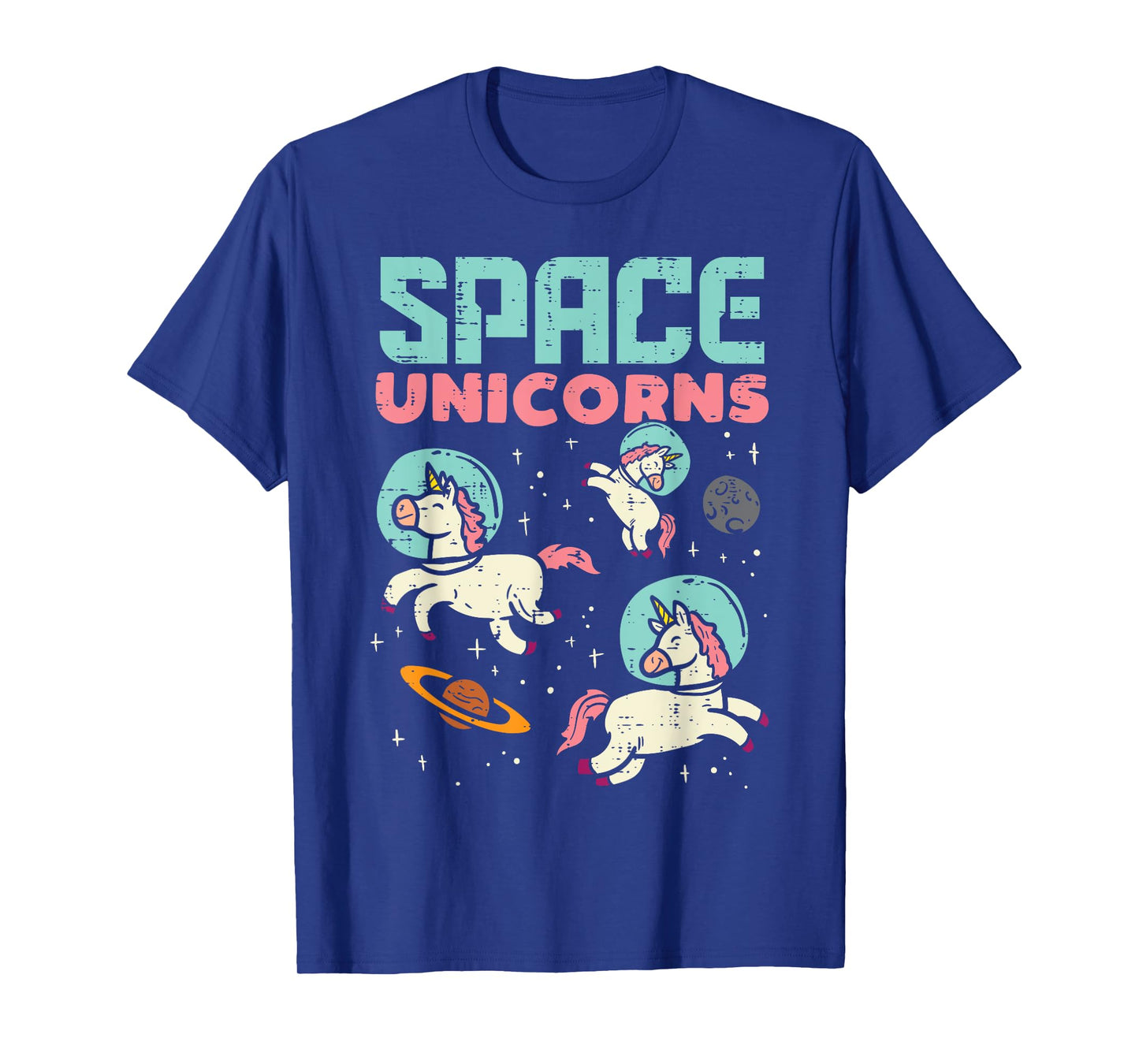 Space Unicorn Astronaut Cute Galaxy Animal Women Girls Kids T-Shirt