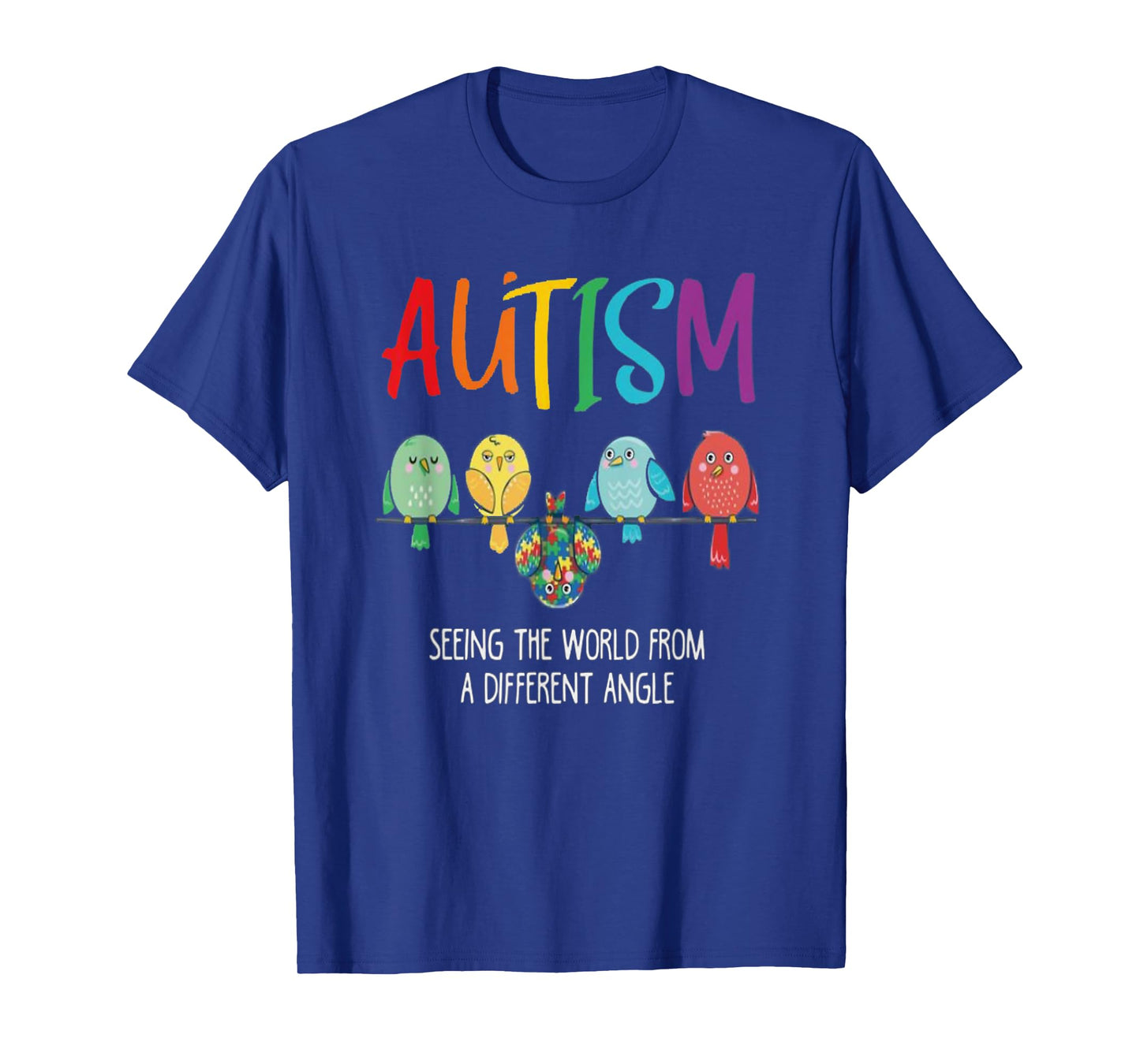 Autism Awareness Cute Owl Color Puzzles autism T-Shirt kids T-Shirt