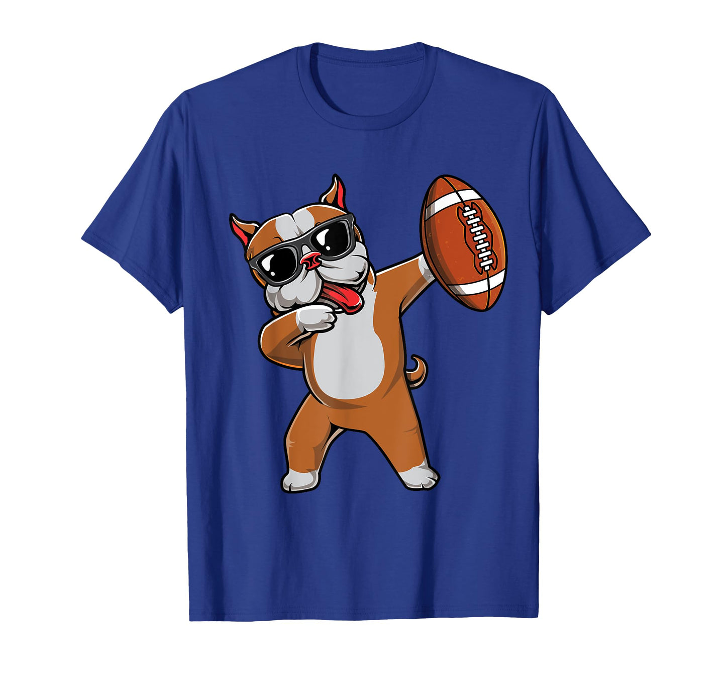 Dabbing Pitbull Dog Cute Pit Bull Dab Boys Football Gift T-Shirt