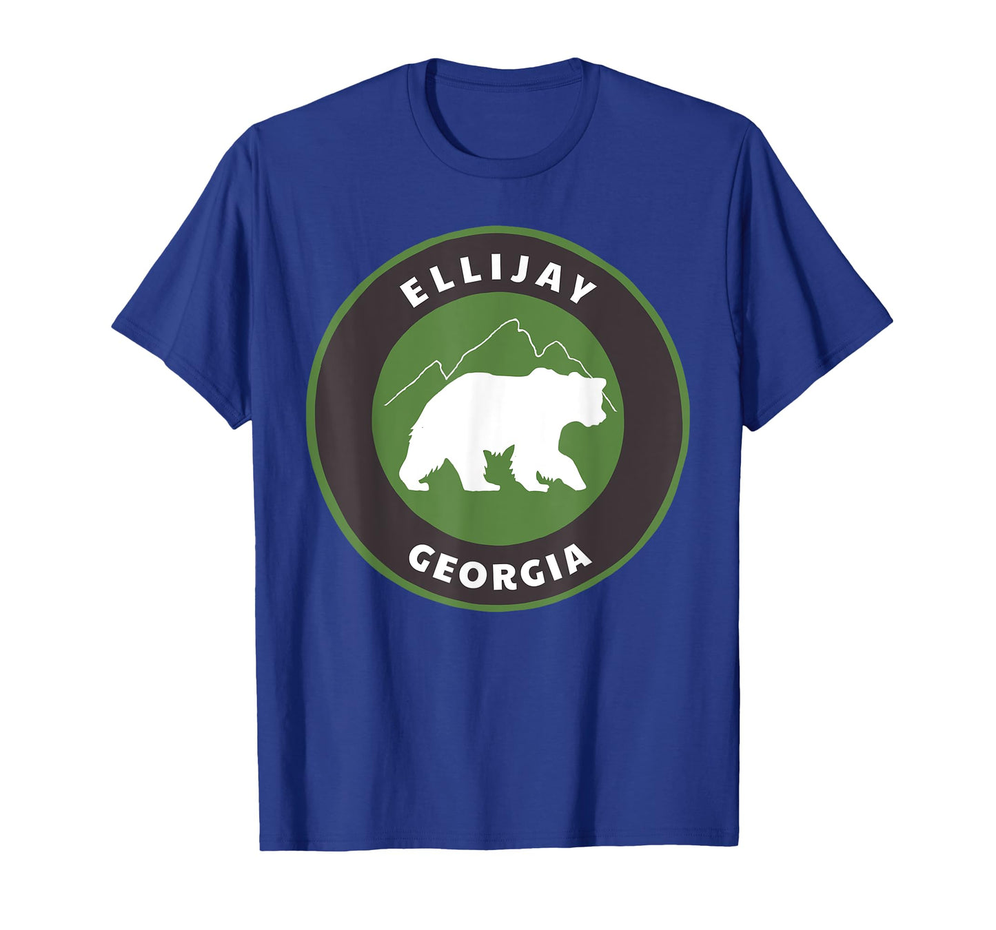Ellijay Georgia Outdoors GA Bear Mountains Badge T-Shirt