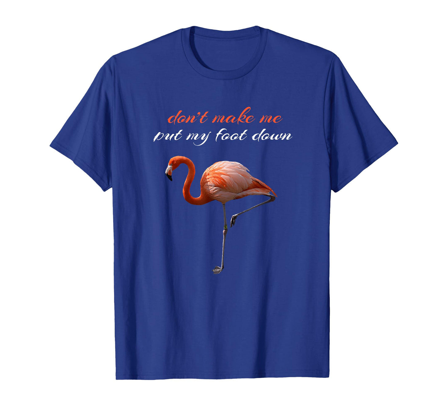 Flamingo Don't Make Me Put My Foot Down Summer T-Shirt T-Shirt