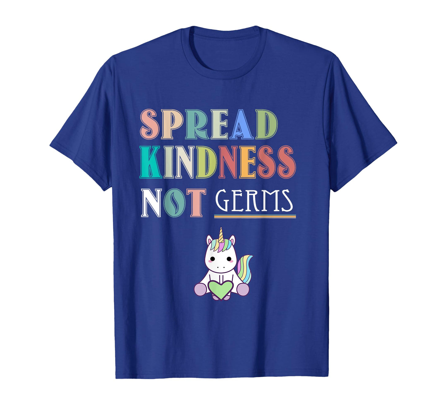 Spread Kindness Not Germs Essential Unicorn Cat Lover Funny T-Shirt